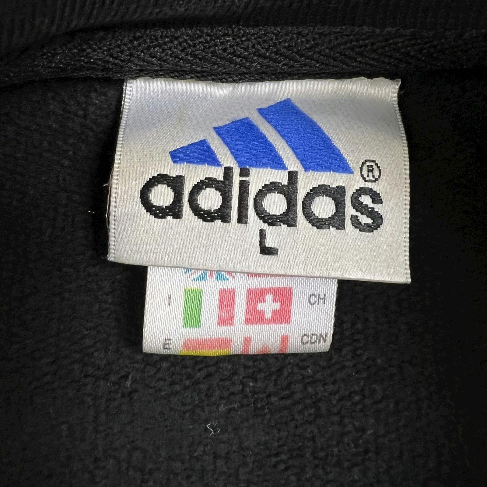Adidas × Vintage VTG Adidas Sweatshirt Large Essentials Stripe 90s Pullover Size L / US 10 / IT 46 - 4 Thumbnail
