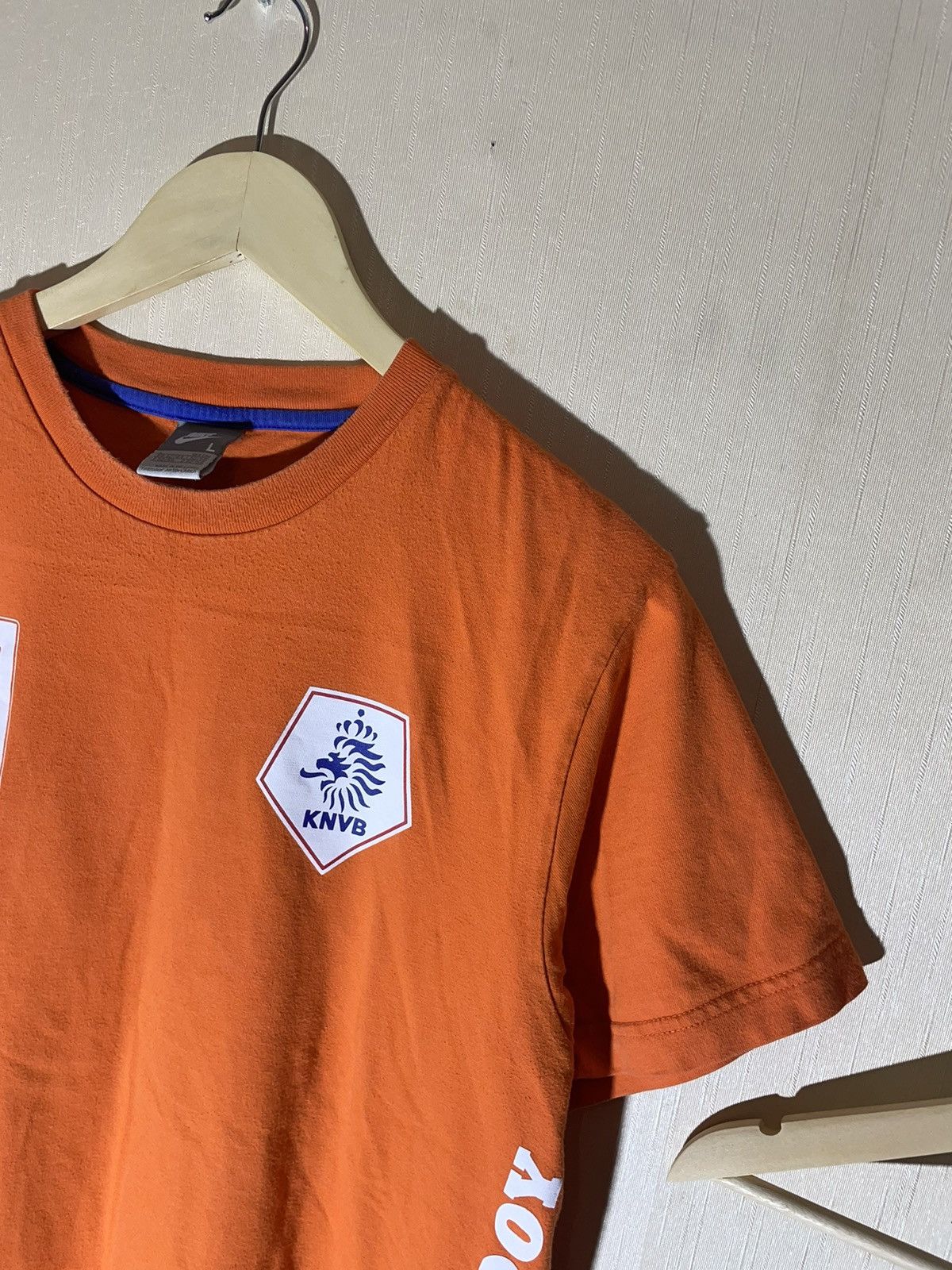 Nike × Vintage Nike Nederland 9 Roud Van Nistelrooy soccer vintage T shirt Size US L / EU 52-54 / 3 - 3 Thumbnail