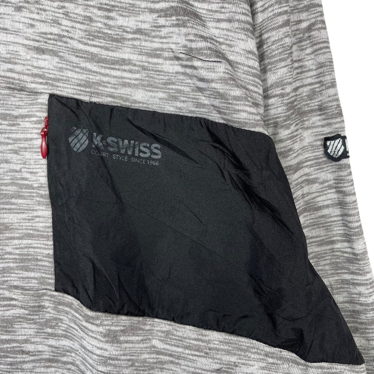 K-Swiss K-Swiss Tech Pocket Long Sleeve Tee Grey Melange Utility Size US XXL / EU 58 / 5 - 5 Thumbnail
