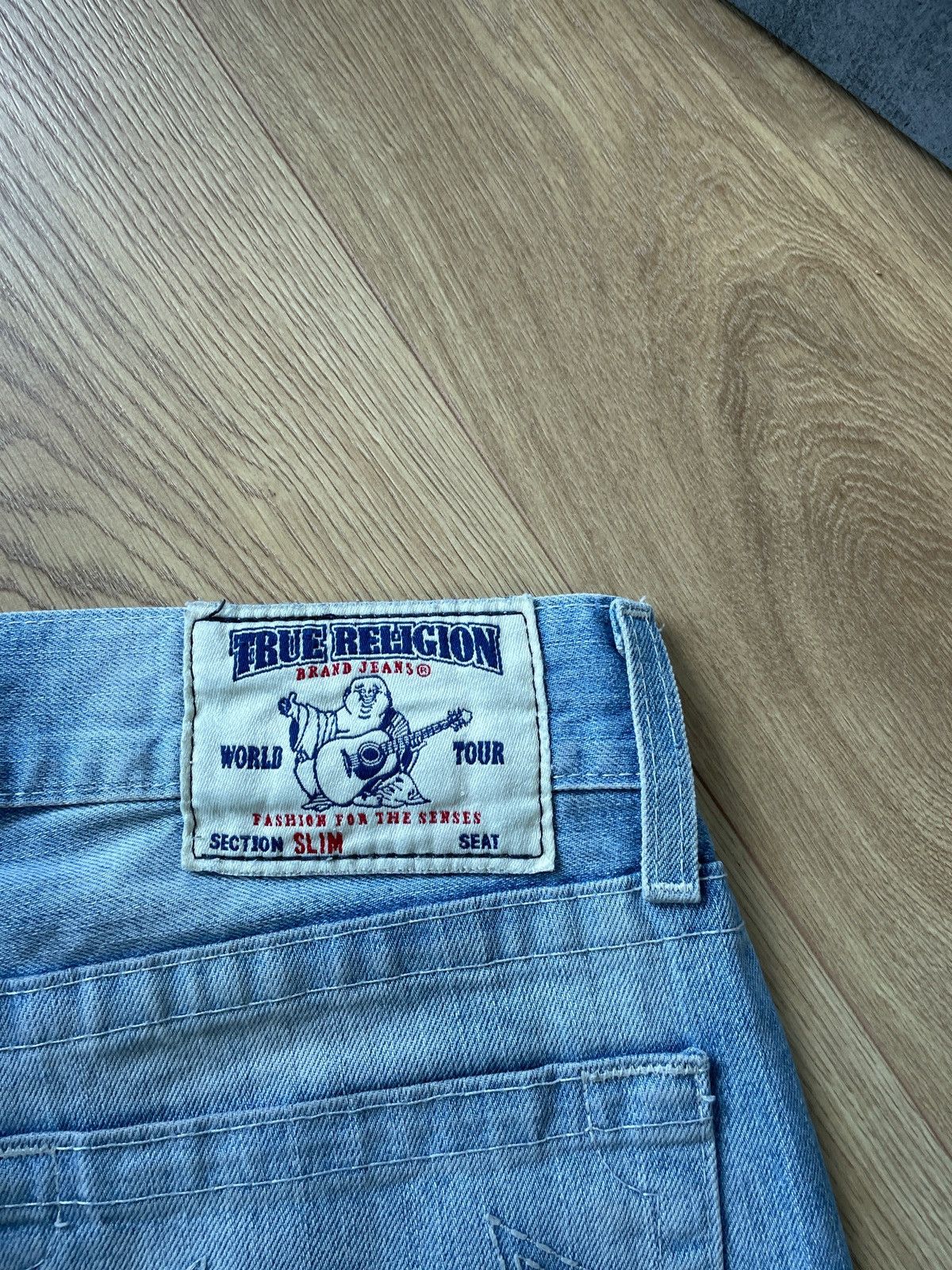 True Religion × Vintage Vintage True Religion Slim Faded Denim Jeans USA Y2K Style Size US 32 / EU 48 - 4 Thumbnail