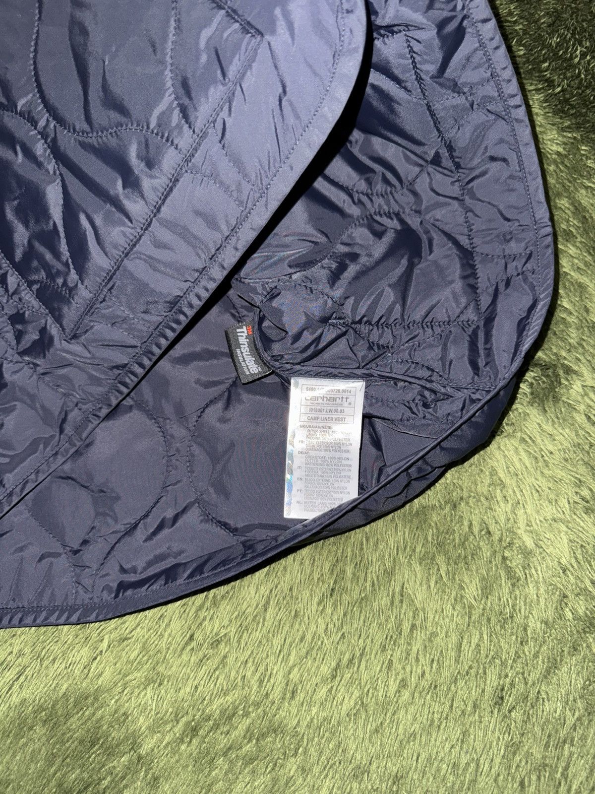 Carhartt Wip [M] Carhartt WIP Quilted Camp Liner Vest Navy Size US M / EU 48-50 / 2 - 5 Thumbnail