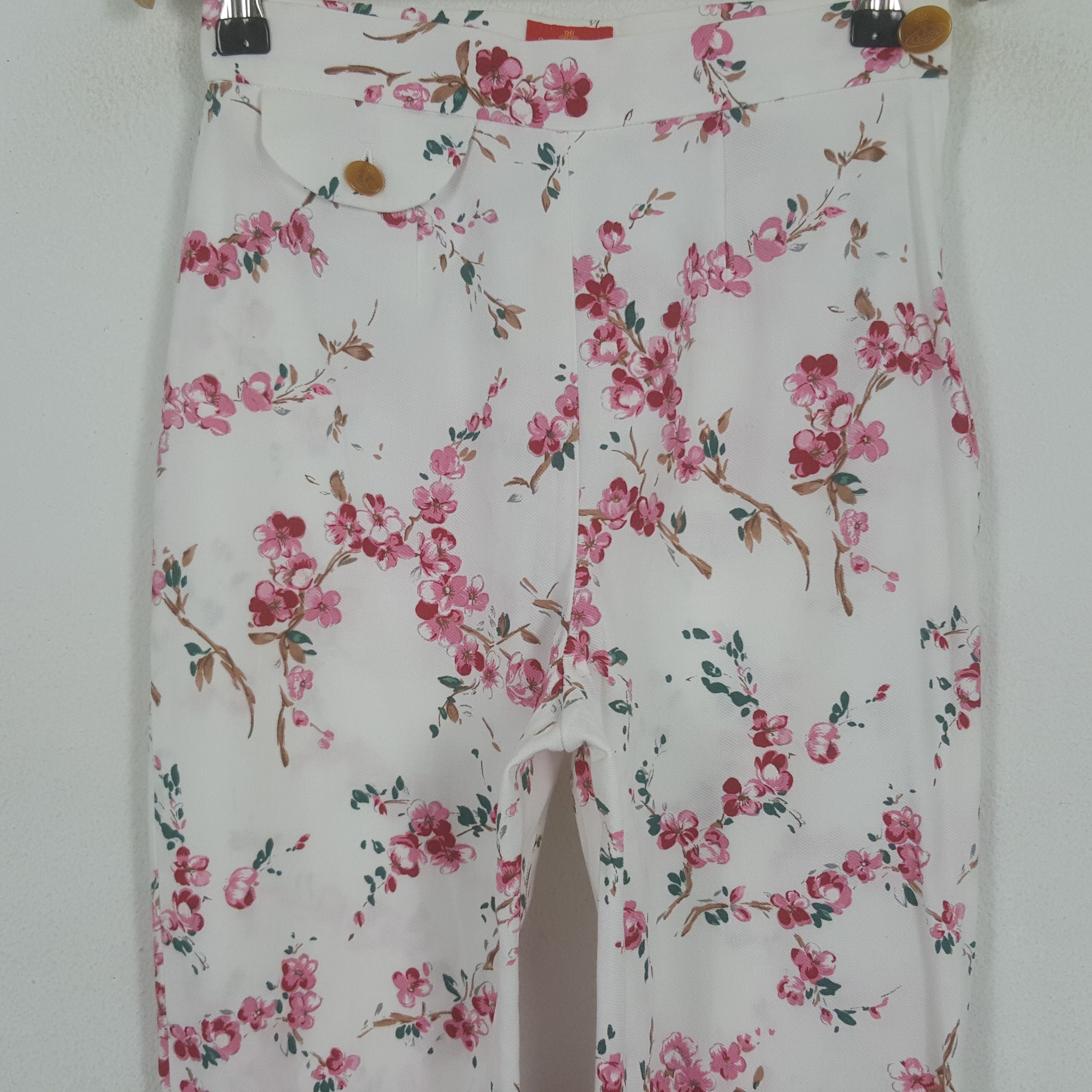 Vivienne Westwood Vintage Vivienne Westwood Red Label Flower Design Pants Size 24" / US 00 / IT 34 - 2 Thumbnail