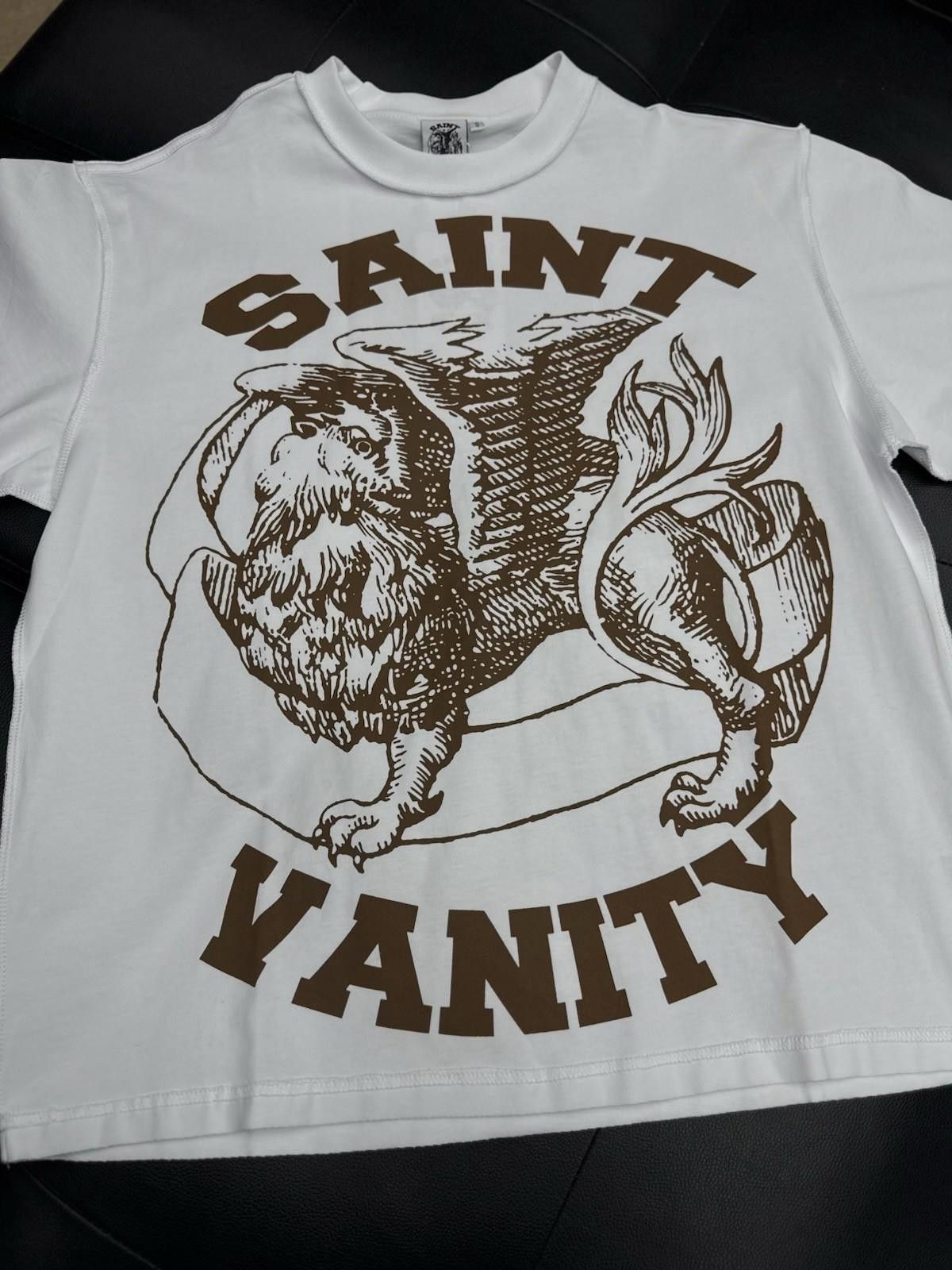 Saint Vanity Size Small - Saint Vanity T-shirt Brown Logo Authentic (NEW Size US S / EU 44-46 / 1 - 2 Thumbnail