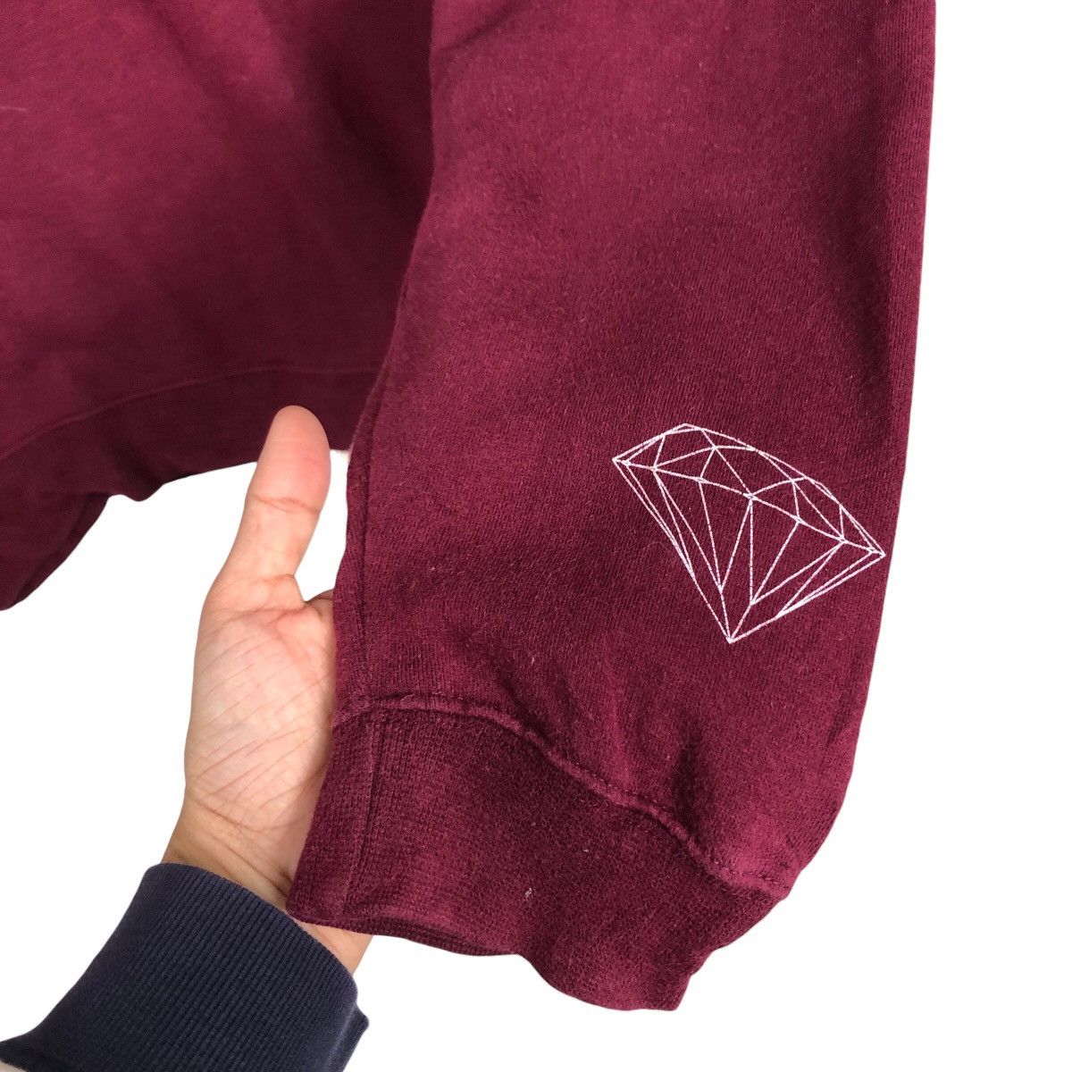 Japanese Brand 📌Vintage Sweatshirt Diamond Supply Co Big Logo Over Print Size US L / EU 52-54 / 3 - 12 Thumbnail