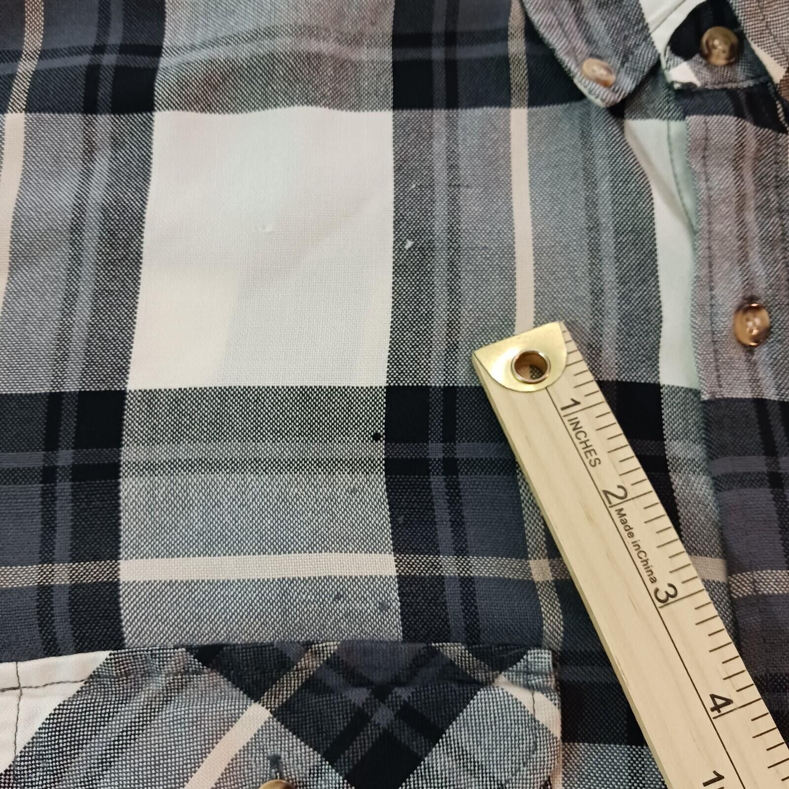 Other Northwest Blue Shirt Men LT Green/White Plaid Vintage Flanne Size US L / EU 52-54 / 3 - 4 Thumbnail