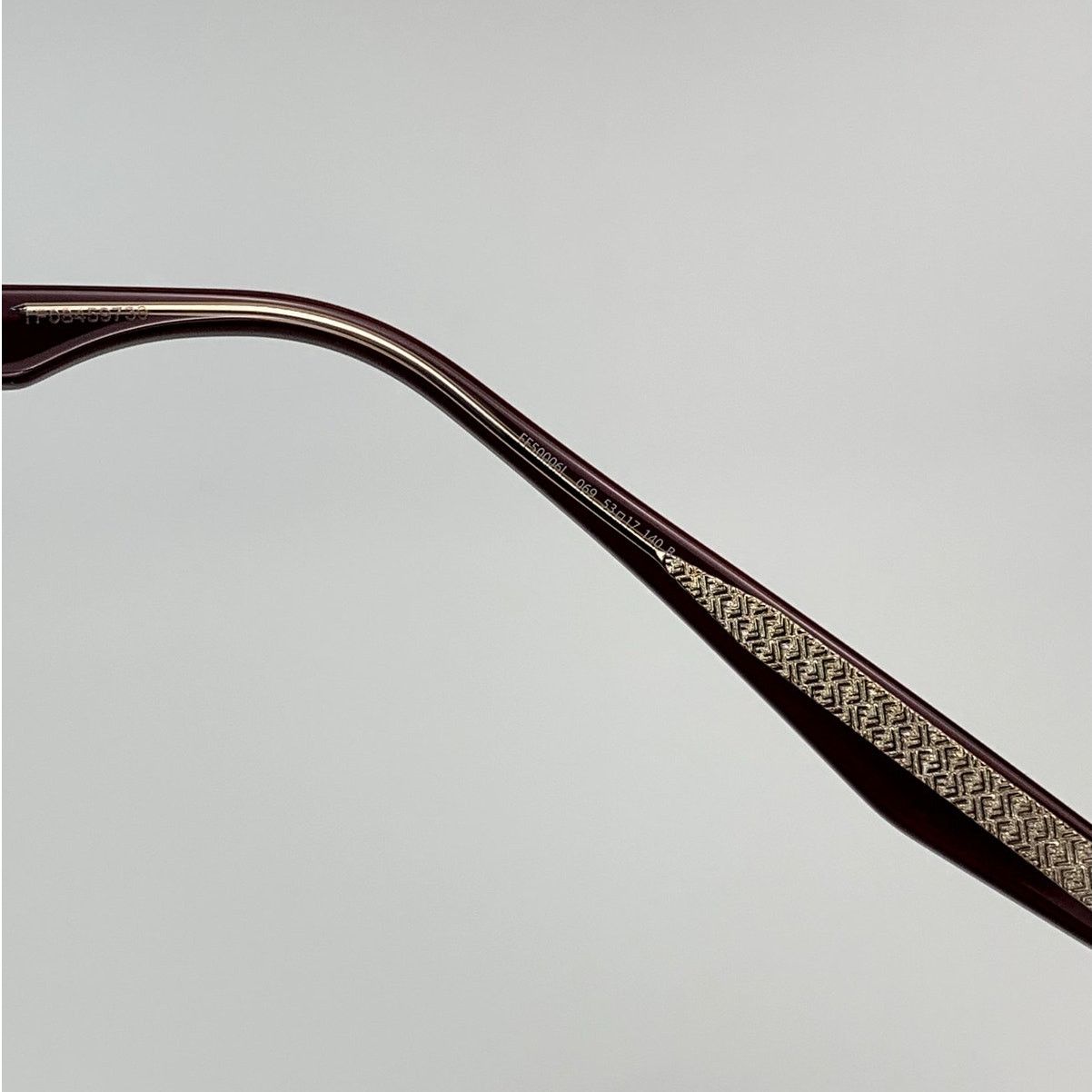 Fendi NEW Fendi Eyeglasses FE50006I 53069 Burgundy Women Authentic Size ONE SIZE - 9 Thumbnail