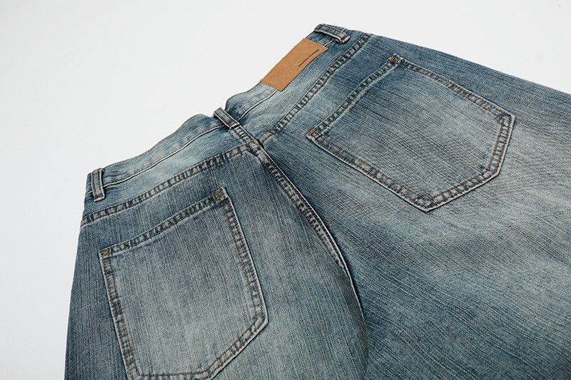 Japanese Brand American street style wide-leg loose denim shorts for men Size US 32 / EU 48 - 4 Thumbnail