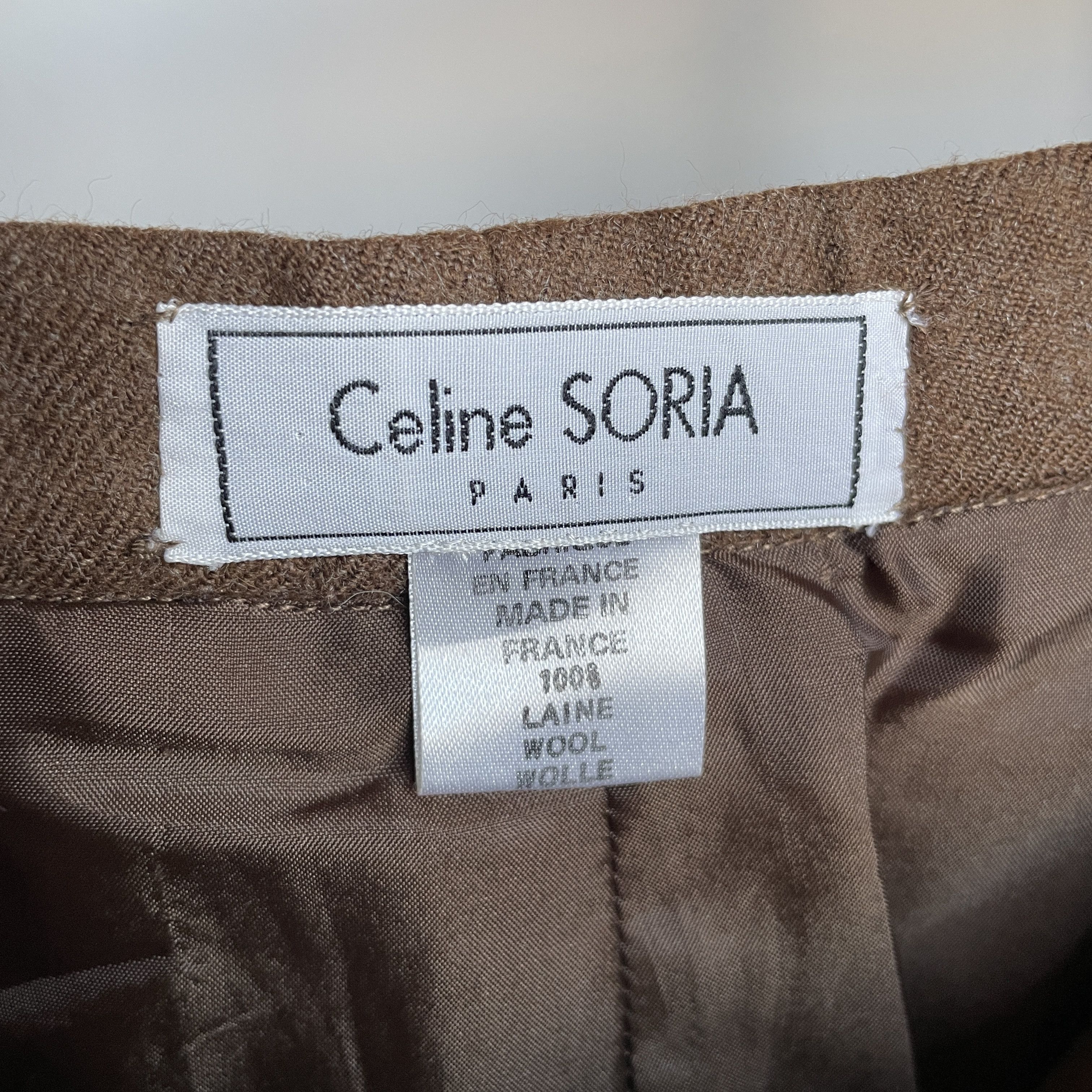 Celine Celine Paris Soria Womens Vintage 80's Wool Trousers Size 38 Size 38" / US 16 / IT 52 - 7 Thumbnail