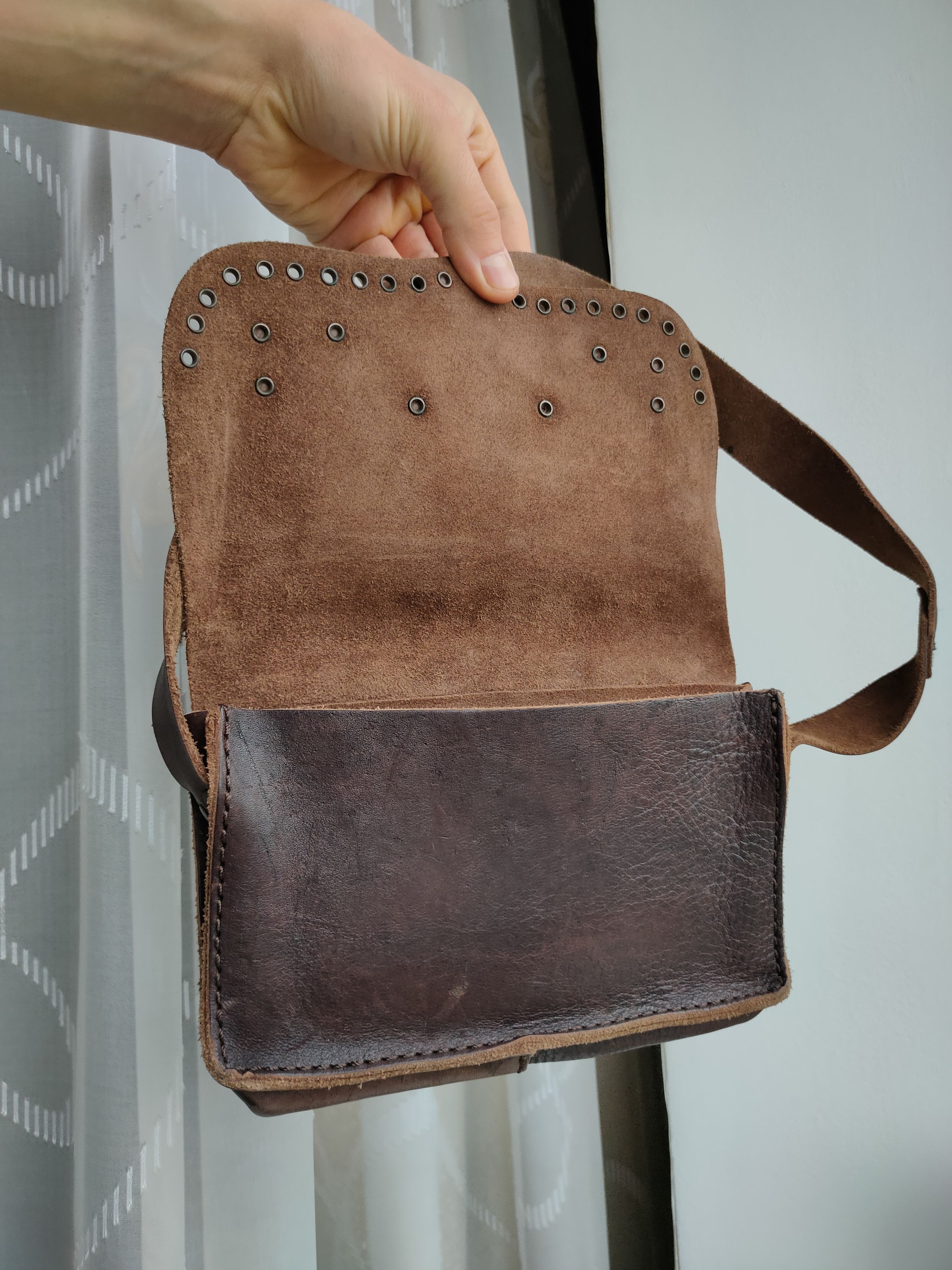 Mango Vintage leather Mango bag MNG handle bag women's bag Size ONE SIZE - 8 Thumbnail
