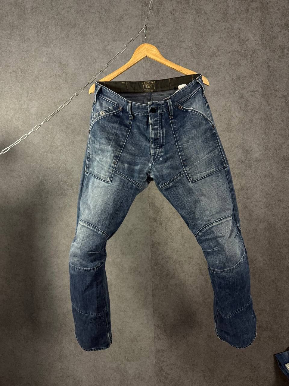 G-Star G Star Raw vintage designer biker jeans Size US 34 / EU 50 - 1 Thumbnail