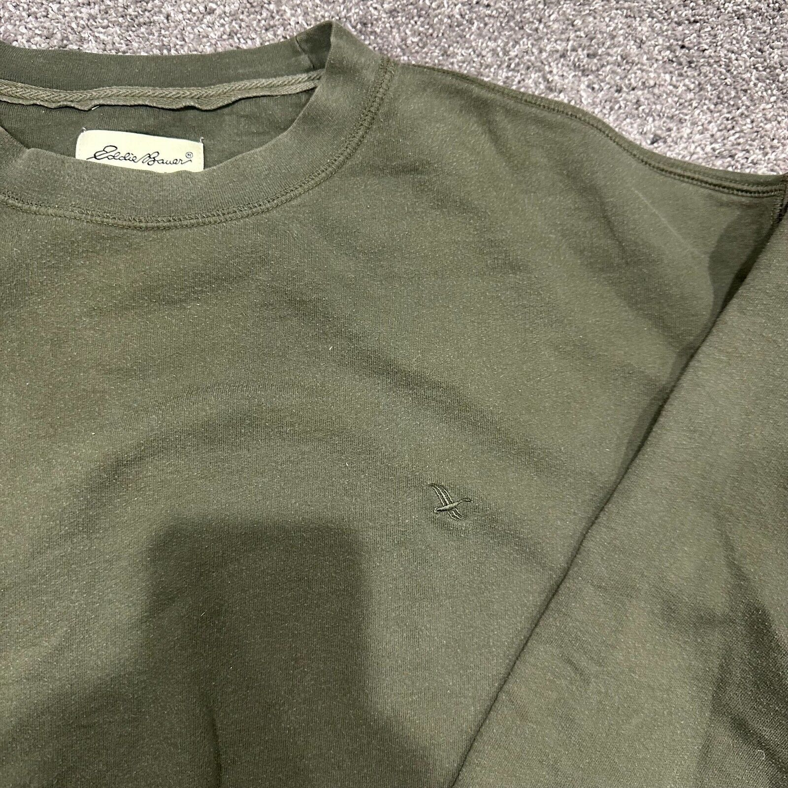 Eddie Bauer Vtg 90s Eddie Bauer Logo Outdoors Green Crewneck Mens XL Y2K Size US XL / EU 56 / 4 - 2 Thumbnail