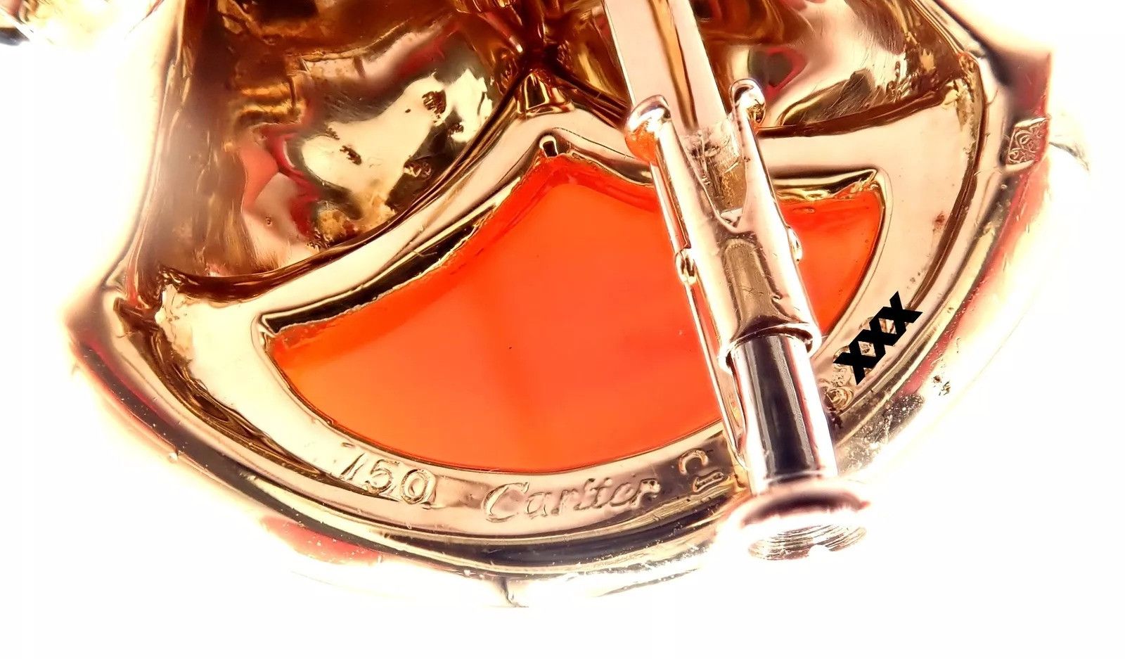 Cartier Cartier Double Panther 18k Jasper Onyx Pin Brooch Size ONE SIZE - 7 Thumbnail