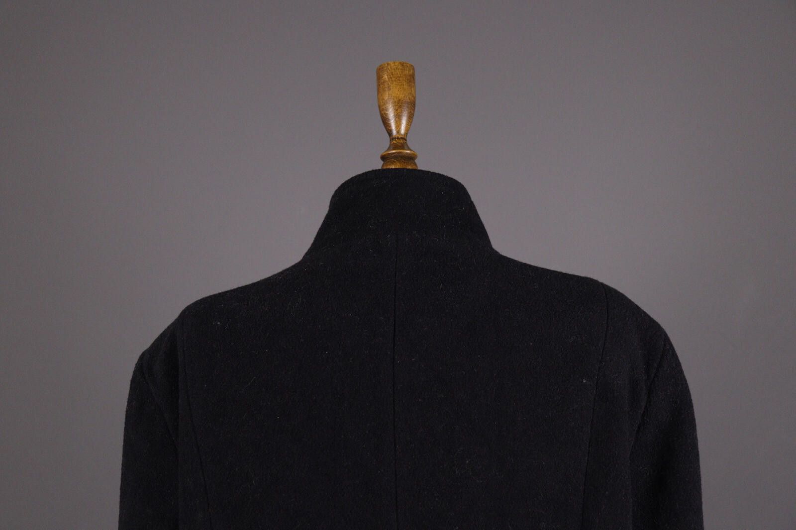 Designer Vintage Laura Ashley Black Wool Button UK 18 EUR 44 USA 14 Size M / US 6-8 / IT 42-44 - 6 Thumbnail