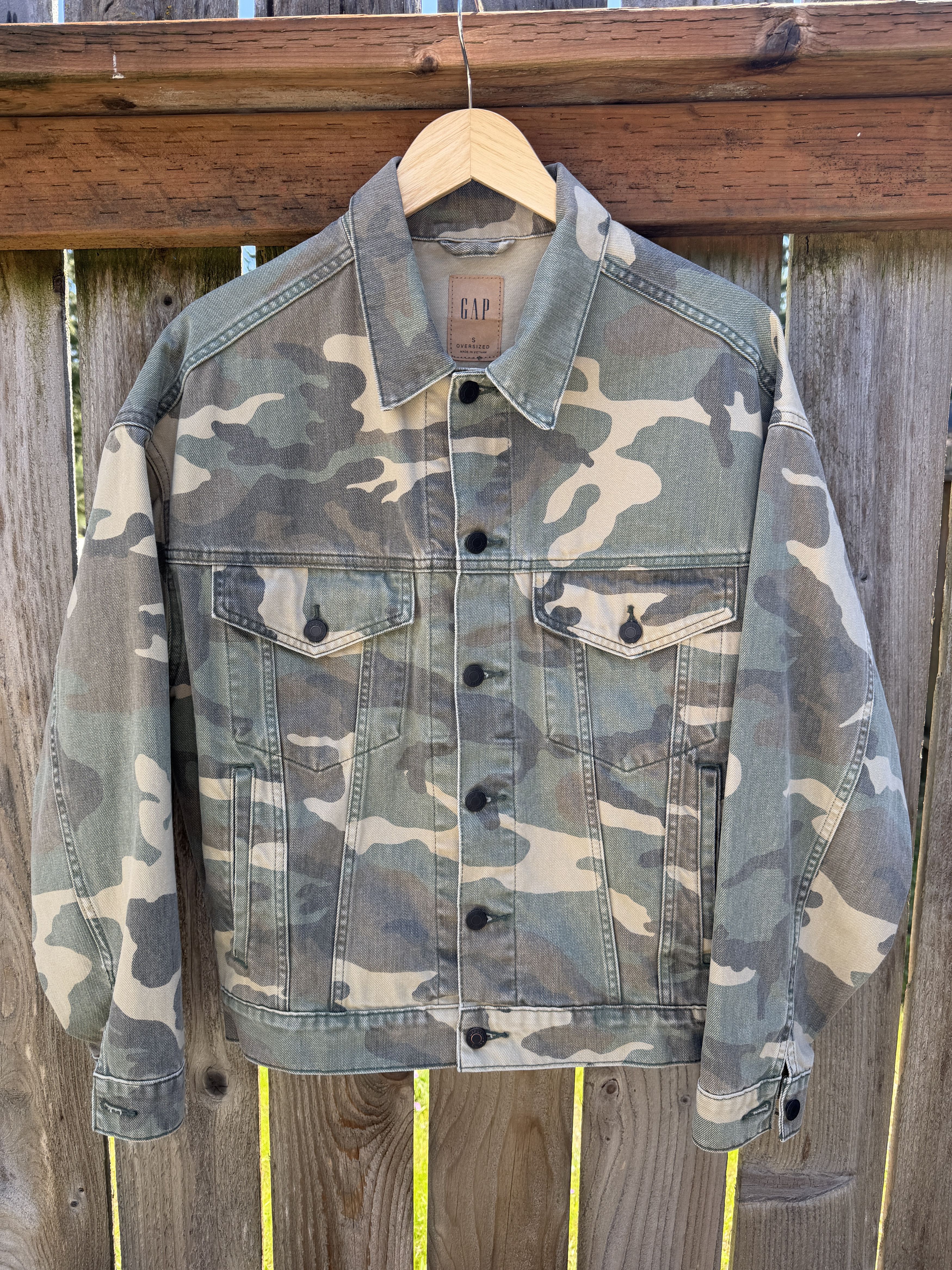 Gap Gap Denim Trucker Camo Size US S / EU 44-46 / 1 - 1 Thumbnail