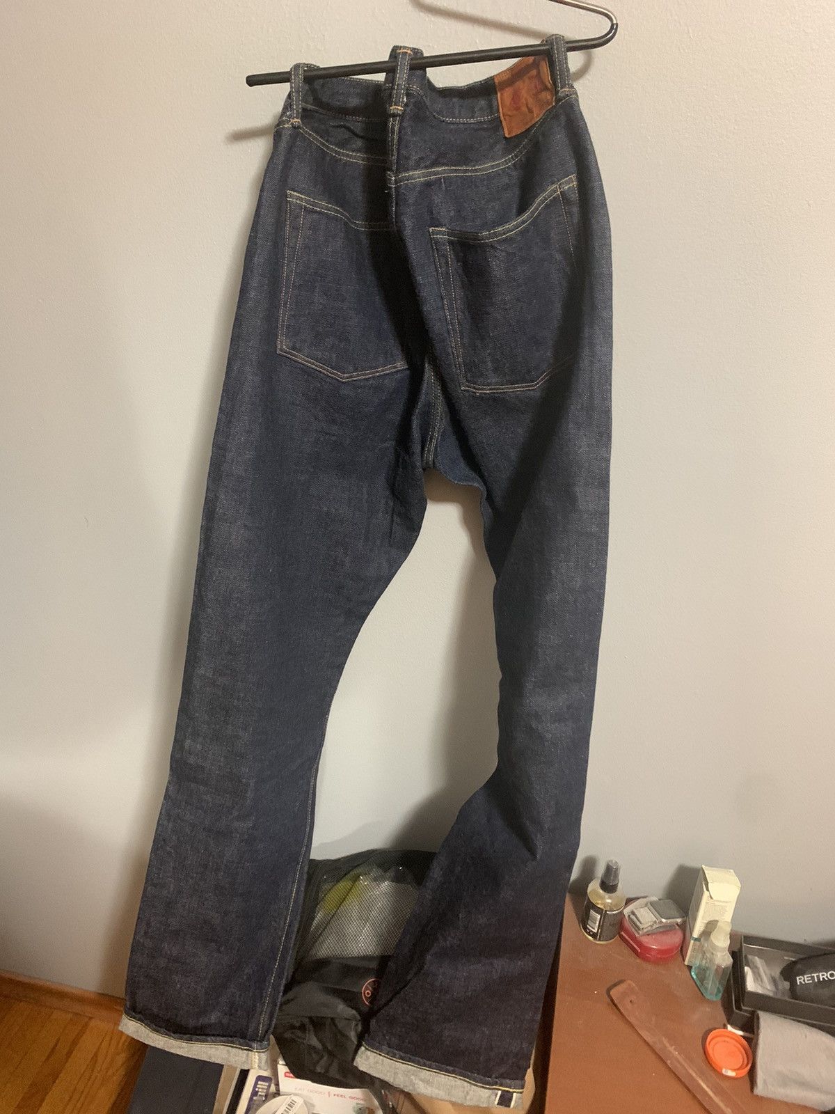 image of Full Count Co Full Count Rinsed Lot 1110 Tapered Selvedge Jeans in Indigo, Men's (Size 33)