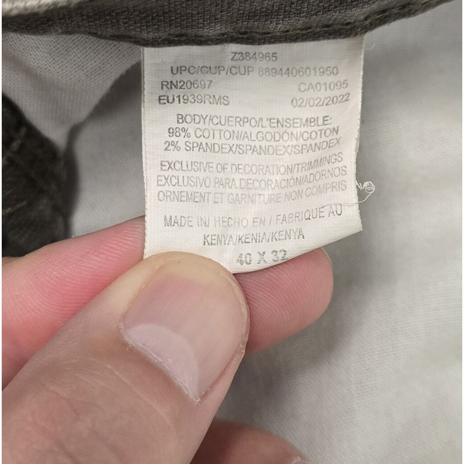 Dickies Dickies Men's 40X32 Canvas Carpenter Pants Relaxed Fit Gray Size US 40 / EU 56 - 4 Thumbnail