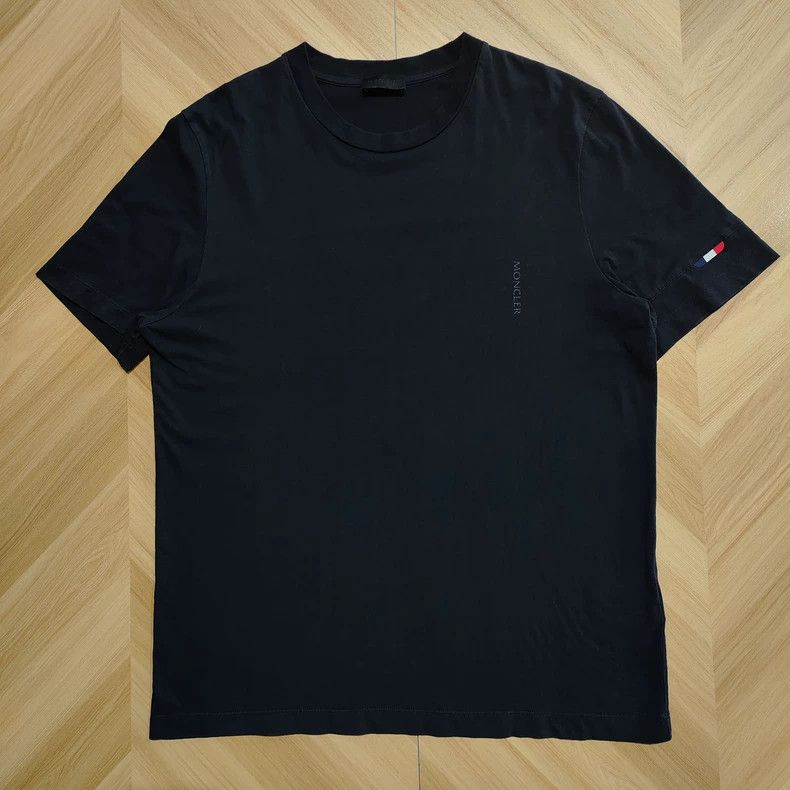 Moncler Moncler Men's Black Short Sleeve T-shirt-yf Size US M / EU 48-50 / 2 - 1 Thumbnail
