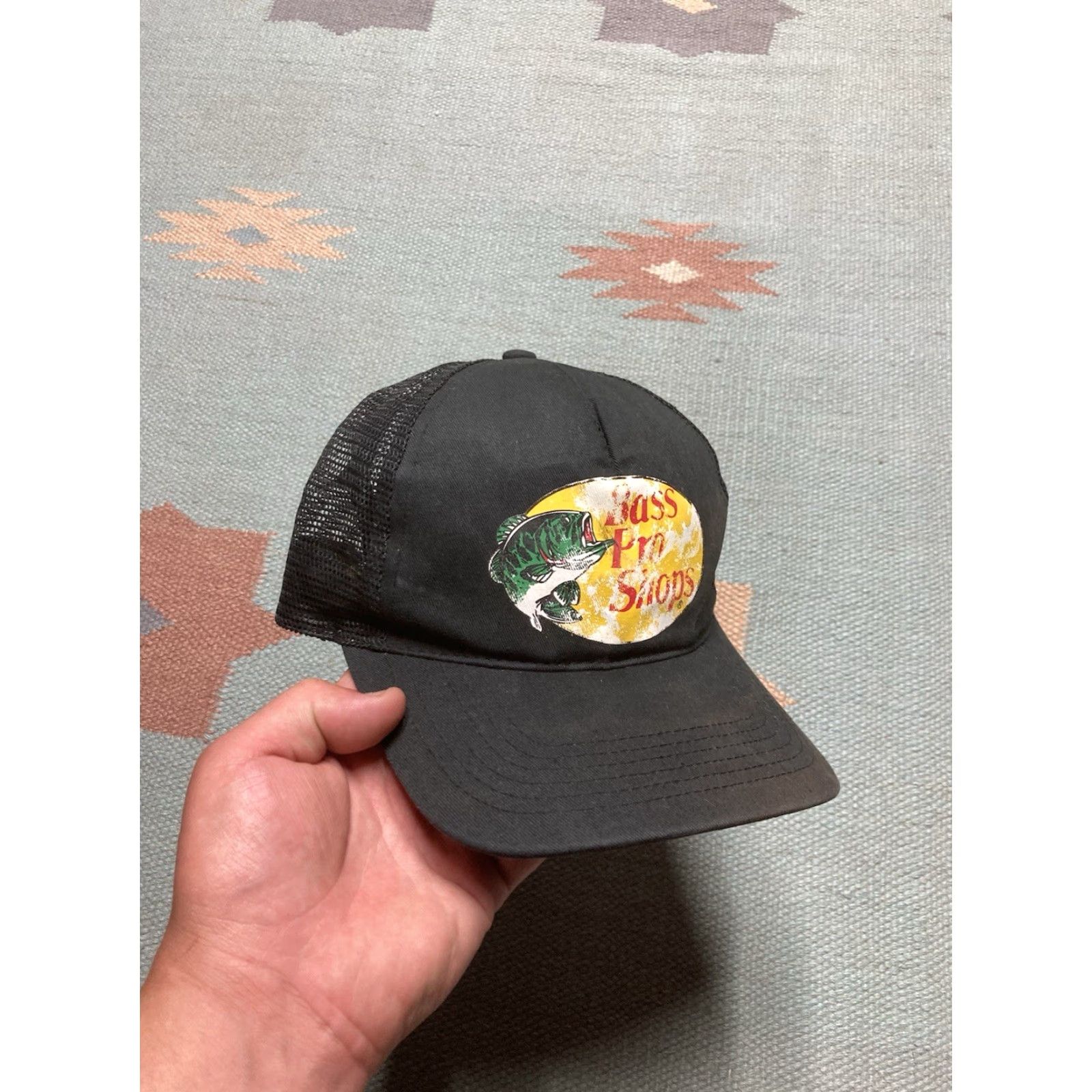 Bass Pro Shops Vintage Bass Pro Shops Fish Black Adjustable SnapBack Hat User: Vintage Bass Pro Shops Fish Black Adjustable SnapBack Hat Size ONE SIZE - 2 Thumbnail