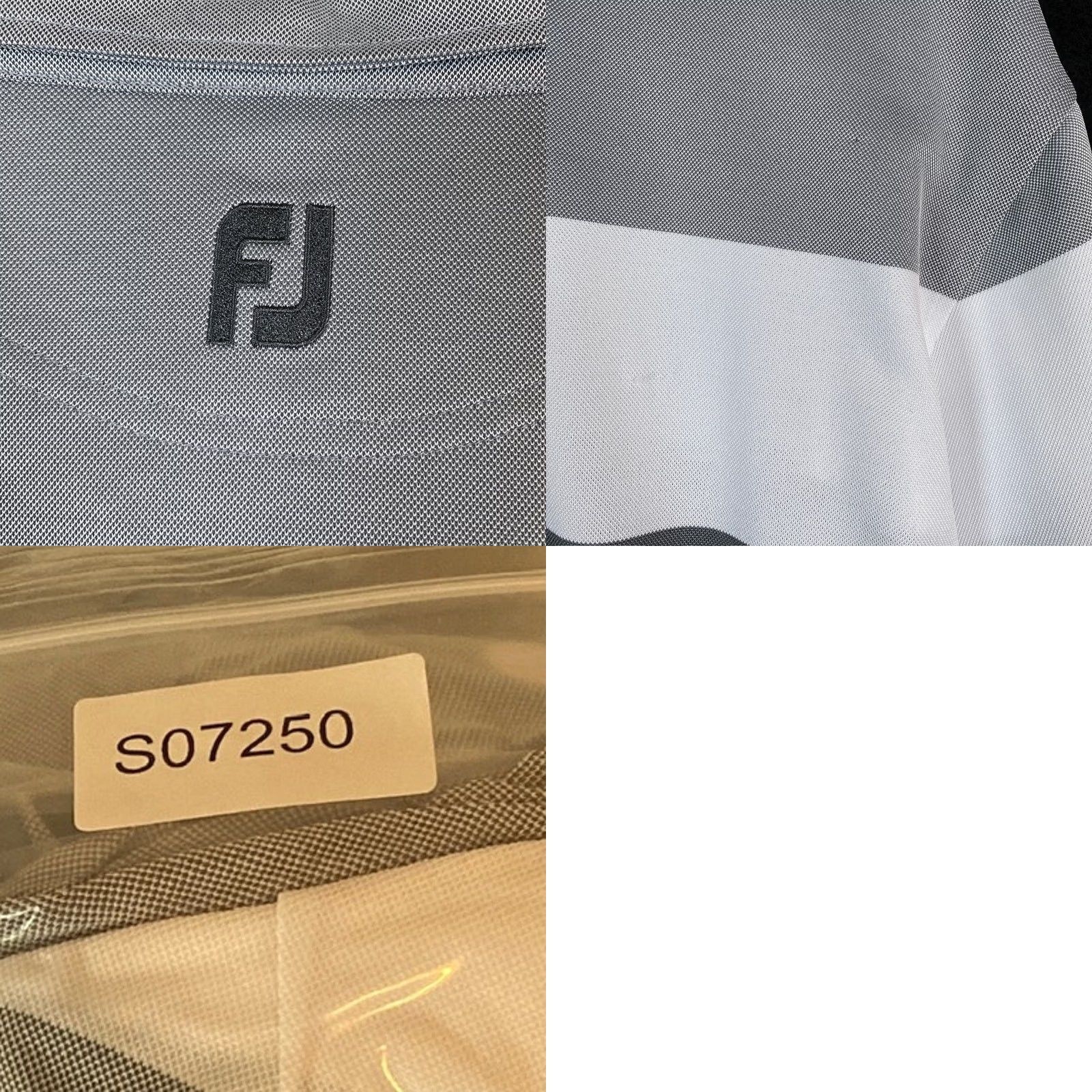 Footjoy FootJoy Mens Polo Shirt Gray Pink Stripe Golf Comfort Quick Dry Stretch Large Size US L / EU 52-54 / 3 - 9 Thumbnail