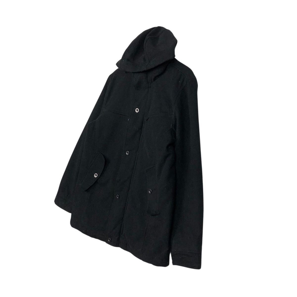 In The Attic 📌Rich Black Vintage Wool Biker Jacket In The Attic Punk Cut Size US L / EU 52-54 / 3 - 3 Thumbnail