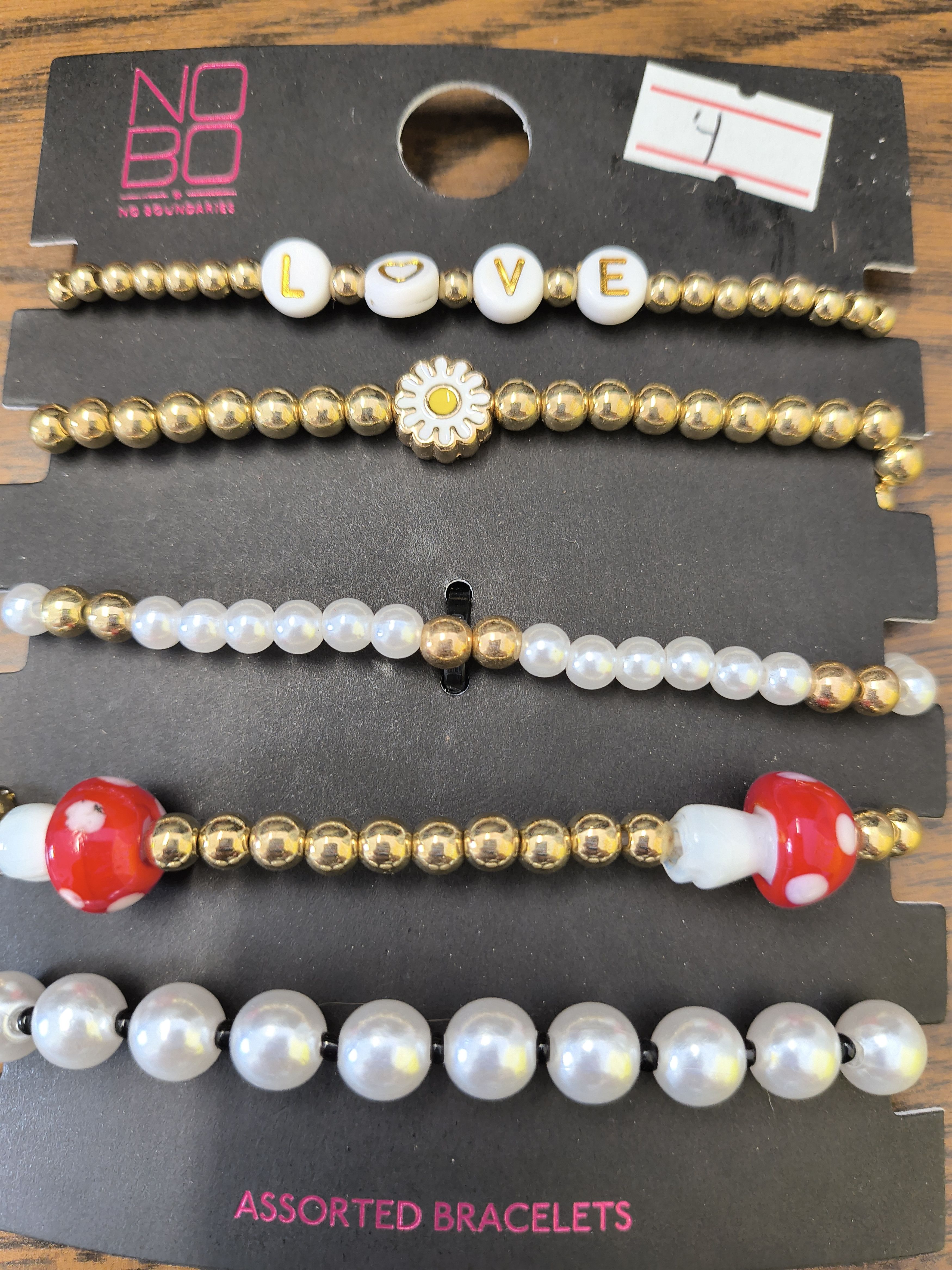 Walmart Set of 5 No Boundaries assorted bracelets Size ONE SIZE - 2 Thumbnail