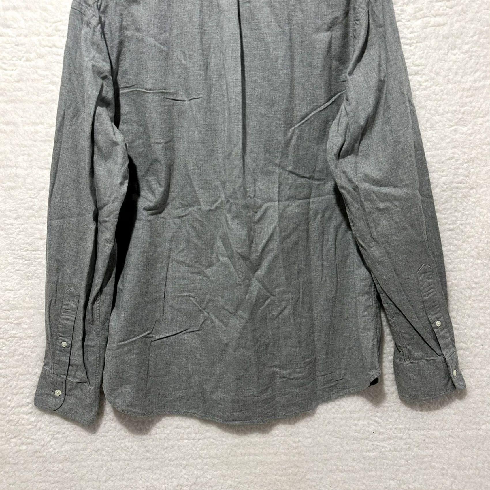 Vintage VINTAGE UNIONMADE Men’s Gray Pinpoint Oxford Long Sleeve Shirt 100% Cotton Sz L USA Made Size US L / EU 52-54 / 3 - 7 Thumbnail