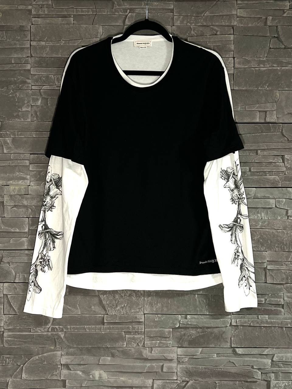 Alexander McQueen ALEXANDER MCQUEEN Cotton crewneck double Tee Size US L / EU 52-54 / 3 - 1 Thumbnail