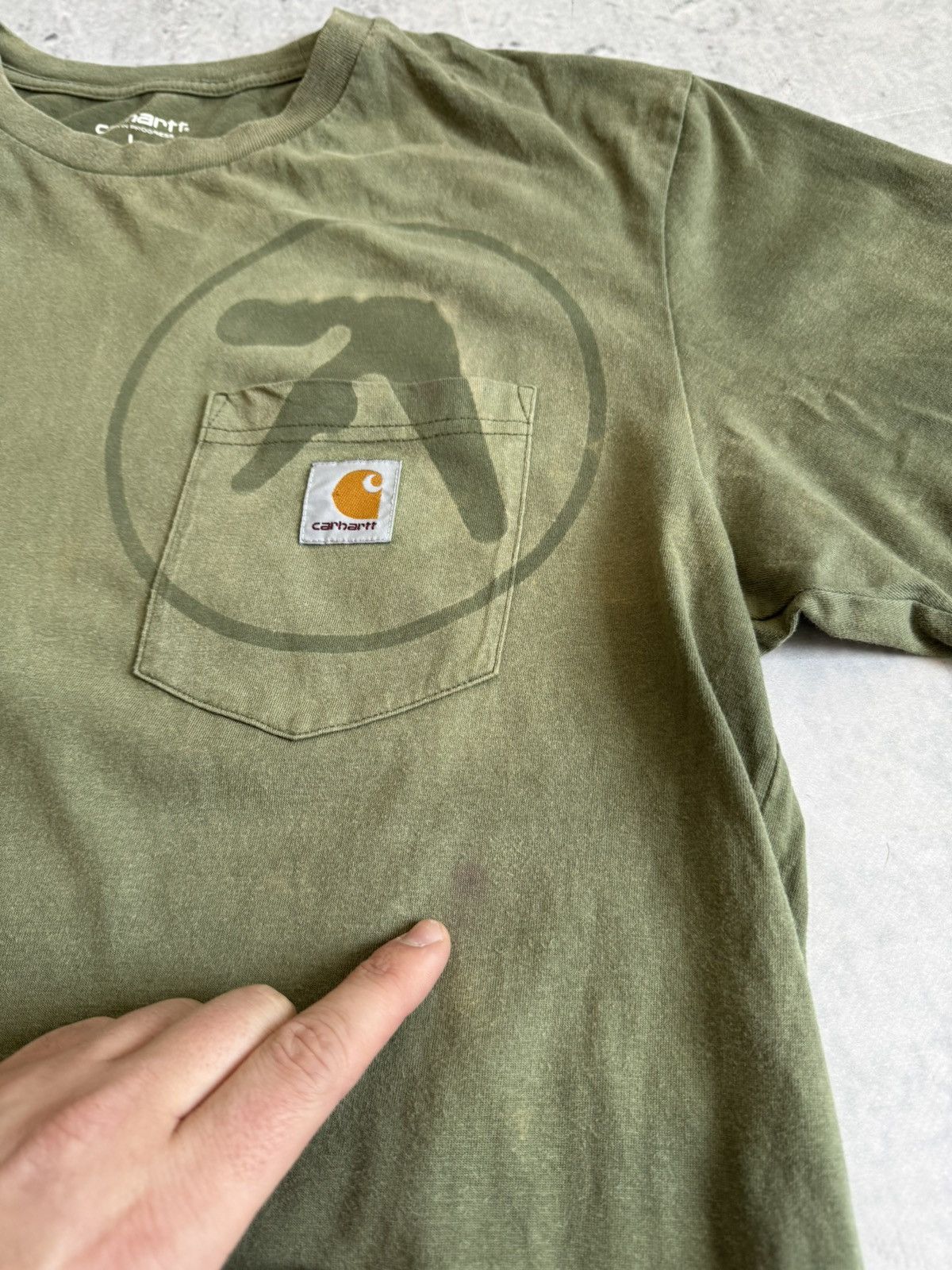 Carhartt × Vintage 😍Awesome Aphex x Carhartt handmade sunfade tee Size US L / EU 52-54 / 3 - 5 Thumbnail