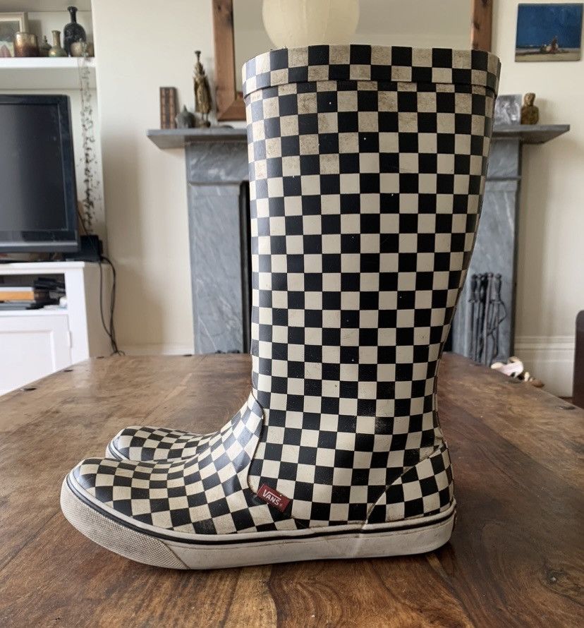 Vans Vans Checkerboard Rainfall Wellington Boots 2002 Size US 9.5 / EU 42-43 - 1 Thumbnail