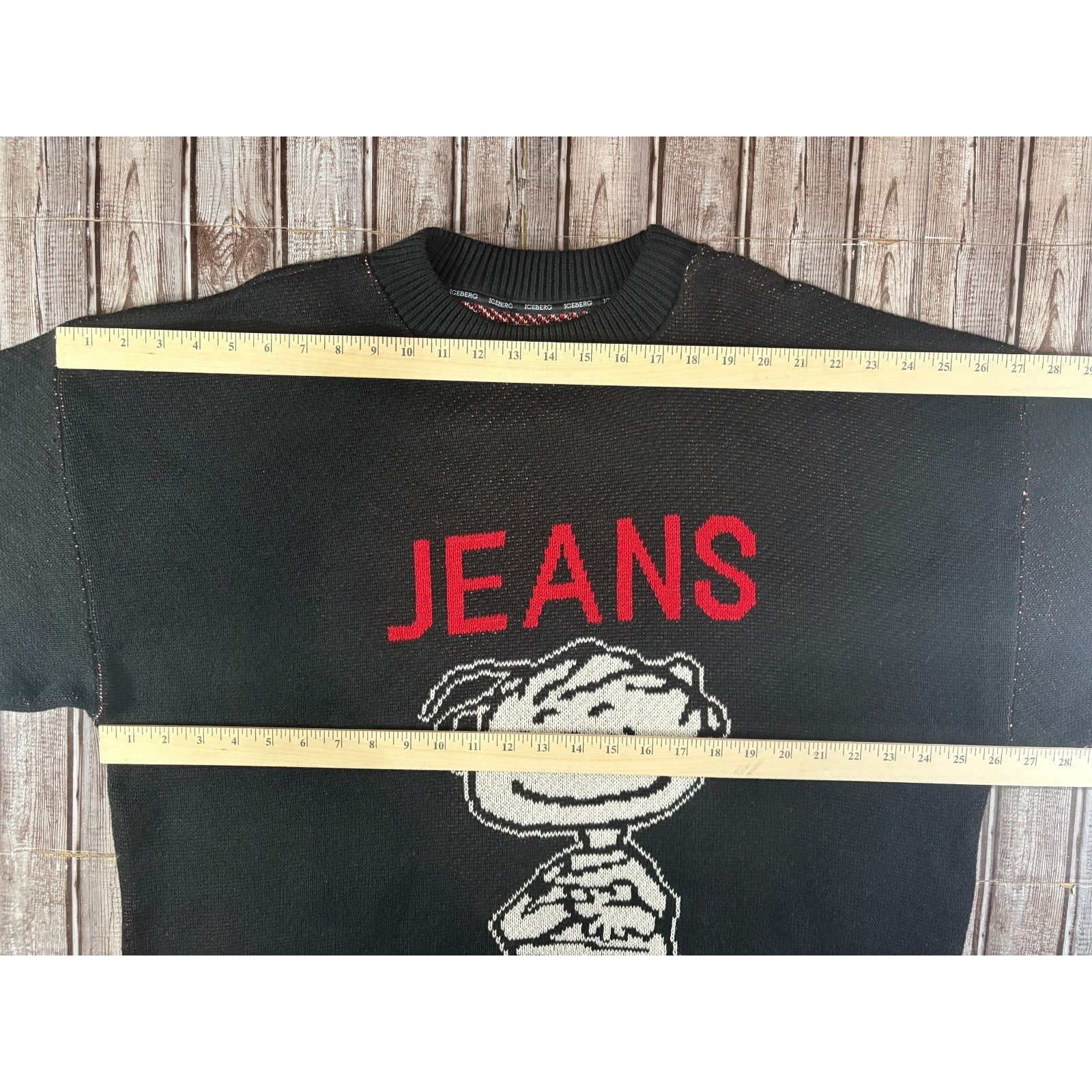 Iceberg Peanuts Linus Knit Sweater Disney size 3XL black Mad