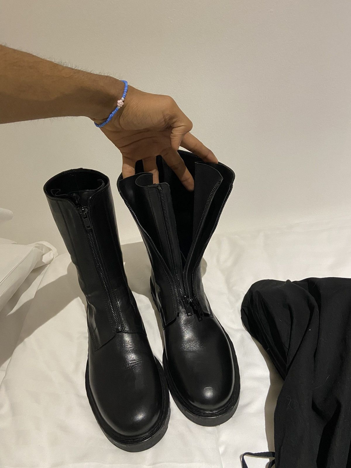 Ann Demeulemeester Ann demeulemeester double zipper Size US 9 / EU 42 - 13 Thumbnail