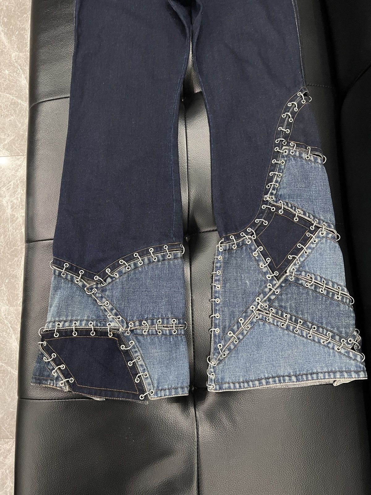 Jean Paul Gaultier Jean Paul Gaultier 2000s Ring Detail Flared Trousers Size US 40 / EU 56 - 5 Thumbnail
