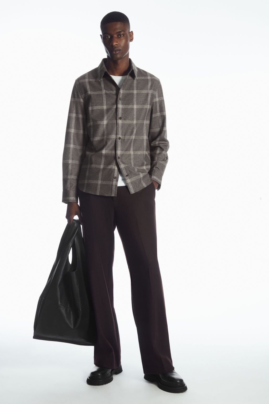 Cos Cos Check Wool Shirt Size US M / EU 48-50 / 2 - 1 Thumbnail