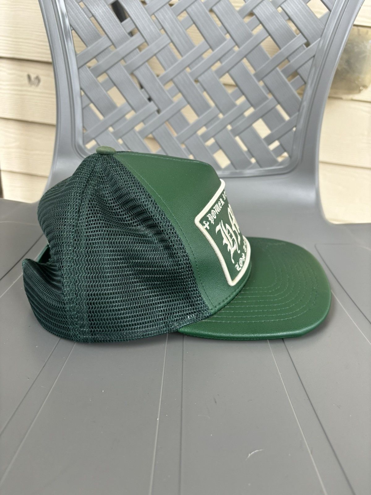 Vintage HMDD LEATHER CHROME HEART HAT Size ONE SIZE - 3 Thumbnail