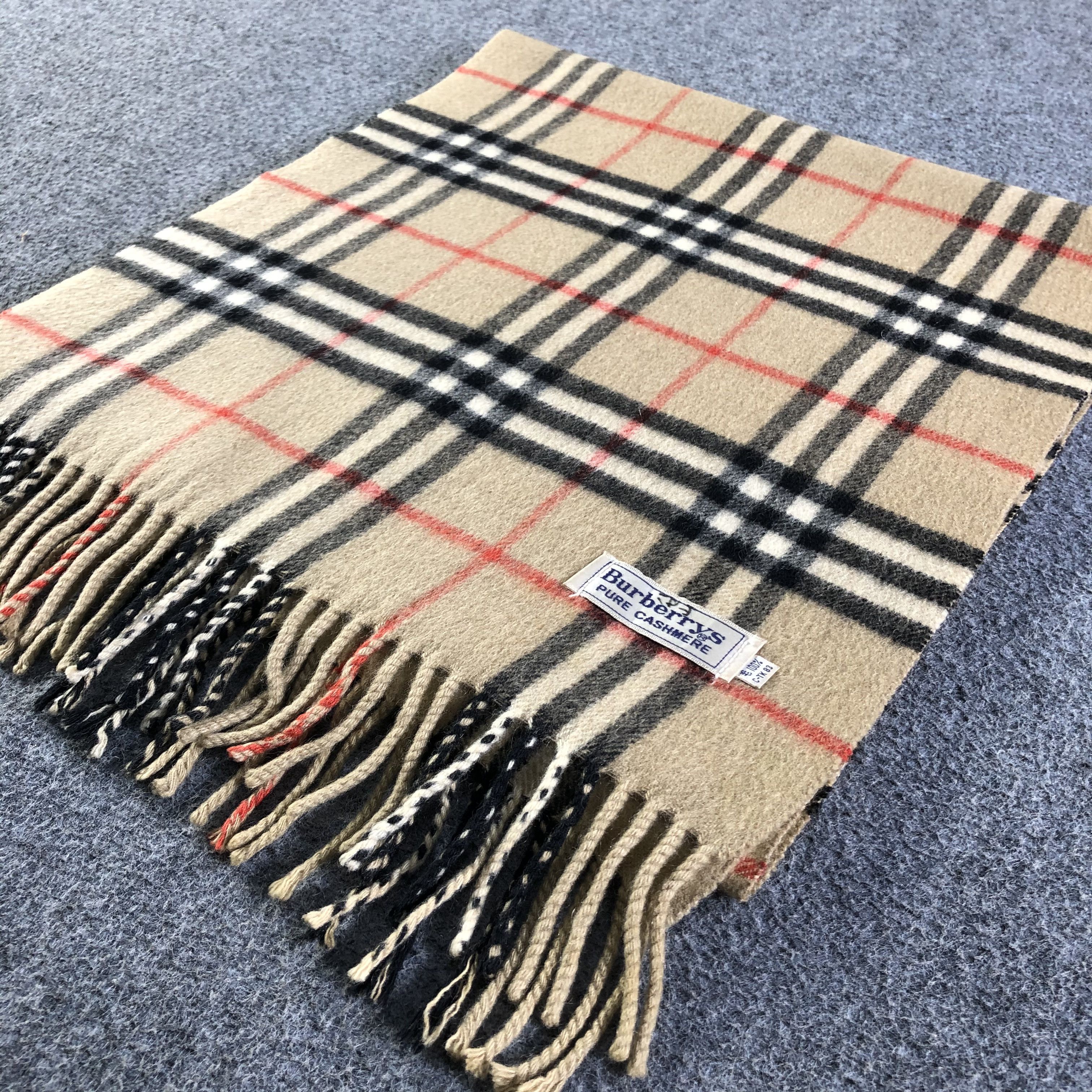 Burberry Burberry Cashmere Scarf / Muffler / Neckwear P305 Size ONE SIZE - 4 Thumbnail