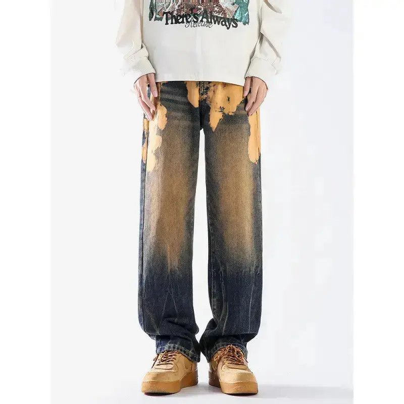 Japanese Brand Retro loose wide leg high street graffiti jeans Size US 32 / EU 48 - 1 Thumbnail