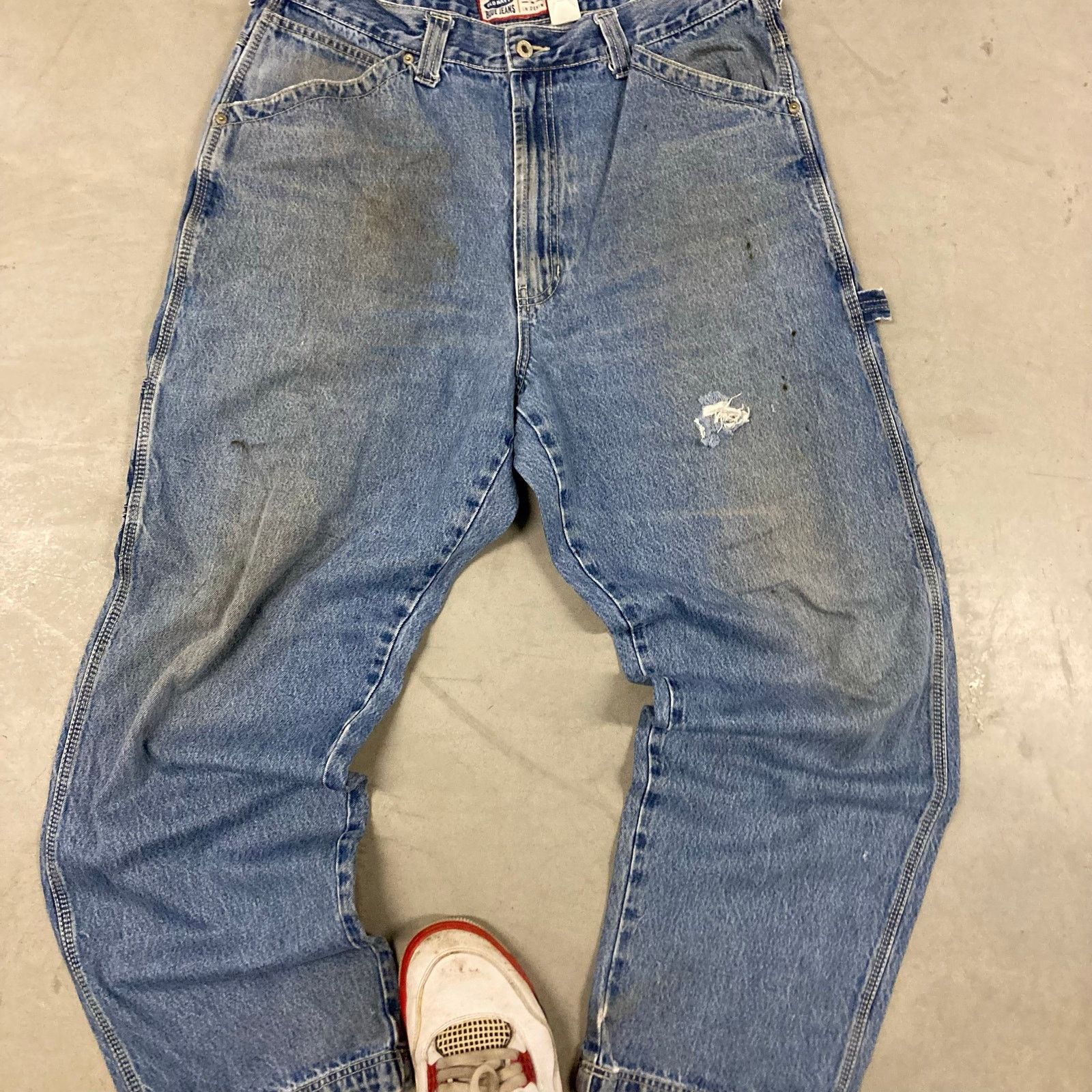Old Navy × Vintage vintage y2k old navy carpenter cargo jeans 36x32 Size US 36 / EU 52 - 3 Thumbnail