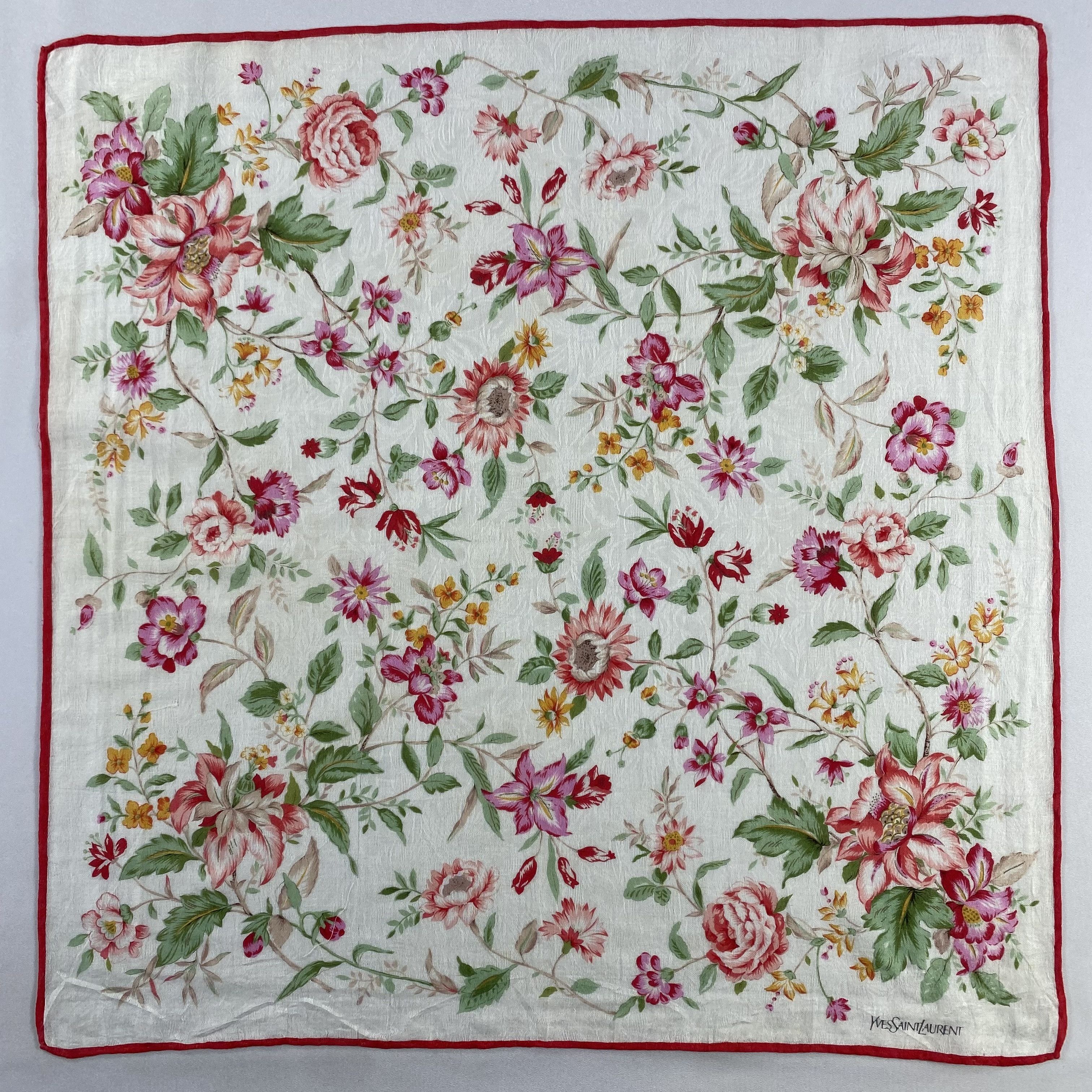 Vintage Yves Saint Laurent Handkerchief / Neckerchief / Bandana-P964 Size ONE SIZE - 1 Thumbnail