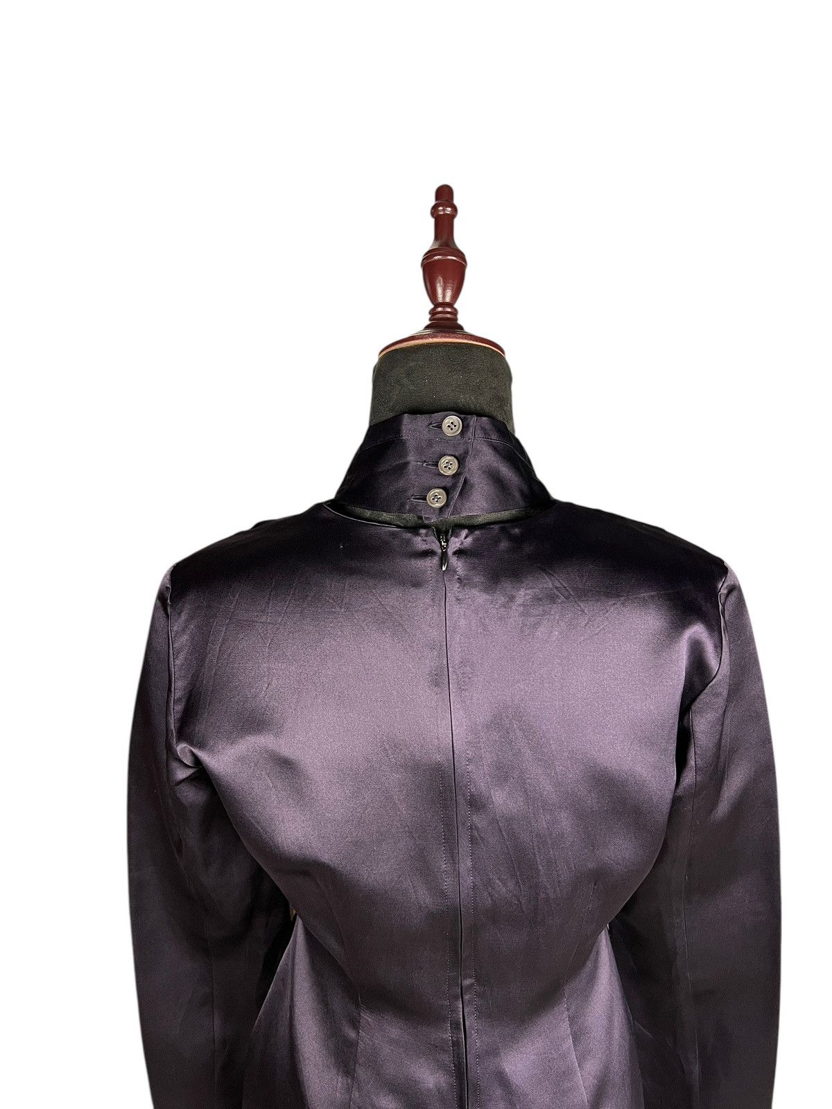 Romeo Gigli Archive 1990 Romeo Gigli Dark Purple Silk Maxi Dress Size S / US 4 / IT 40 - 19 Thumbnail