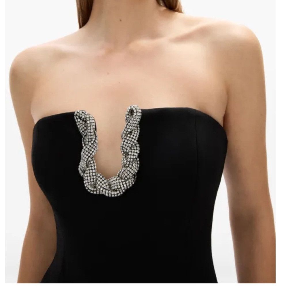 Rachel Gilbert Rachel Gilbert Atticus gown 6 Black Rhinestone Gown Size M / US 6-8 / IT 42-44 - 3 Thumbnail
