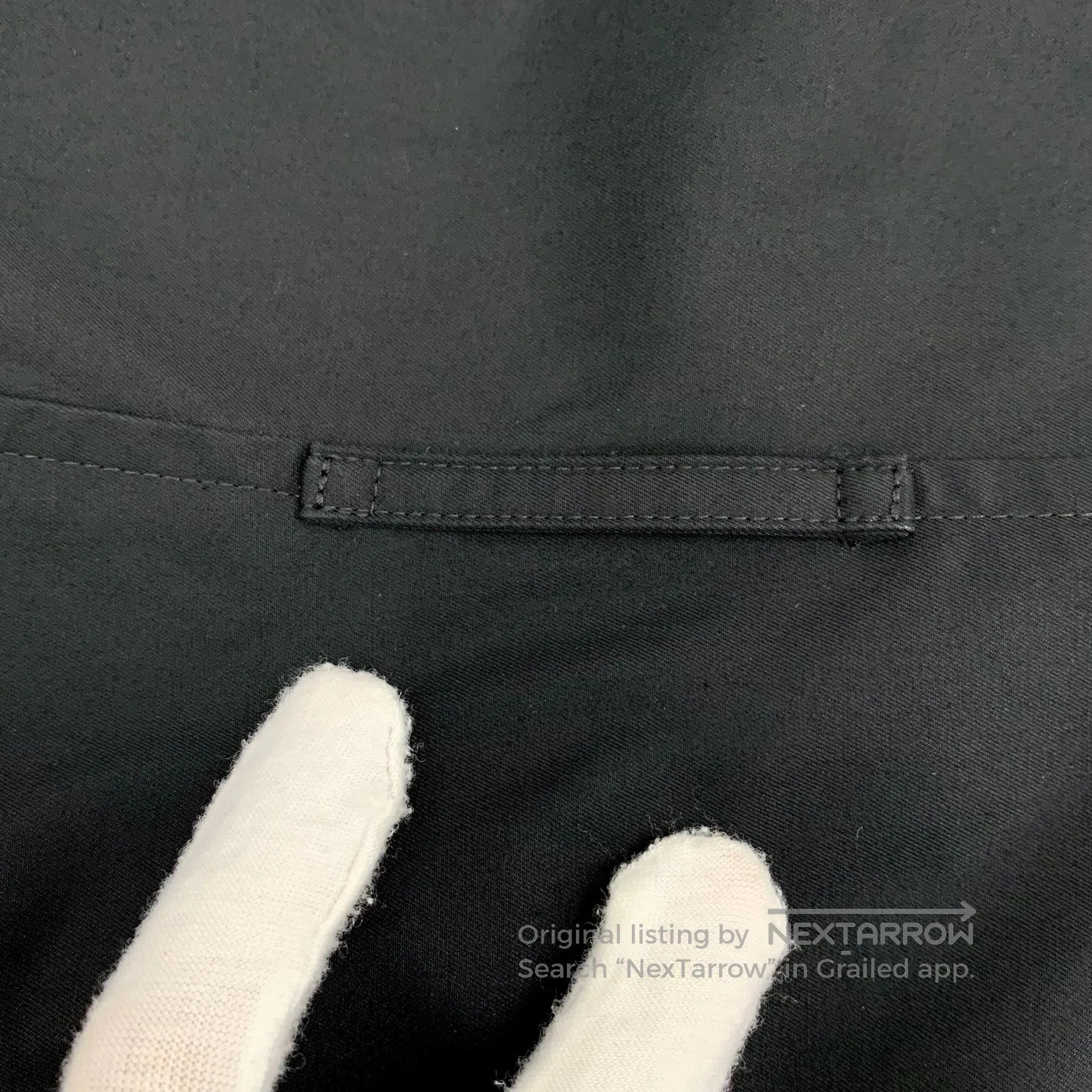 Burberry Burberry Black cotton collar double-breasted long-sleeve t Size US M / EU 48-50 / 2 - 7 Thumbnail