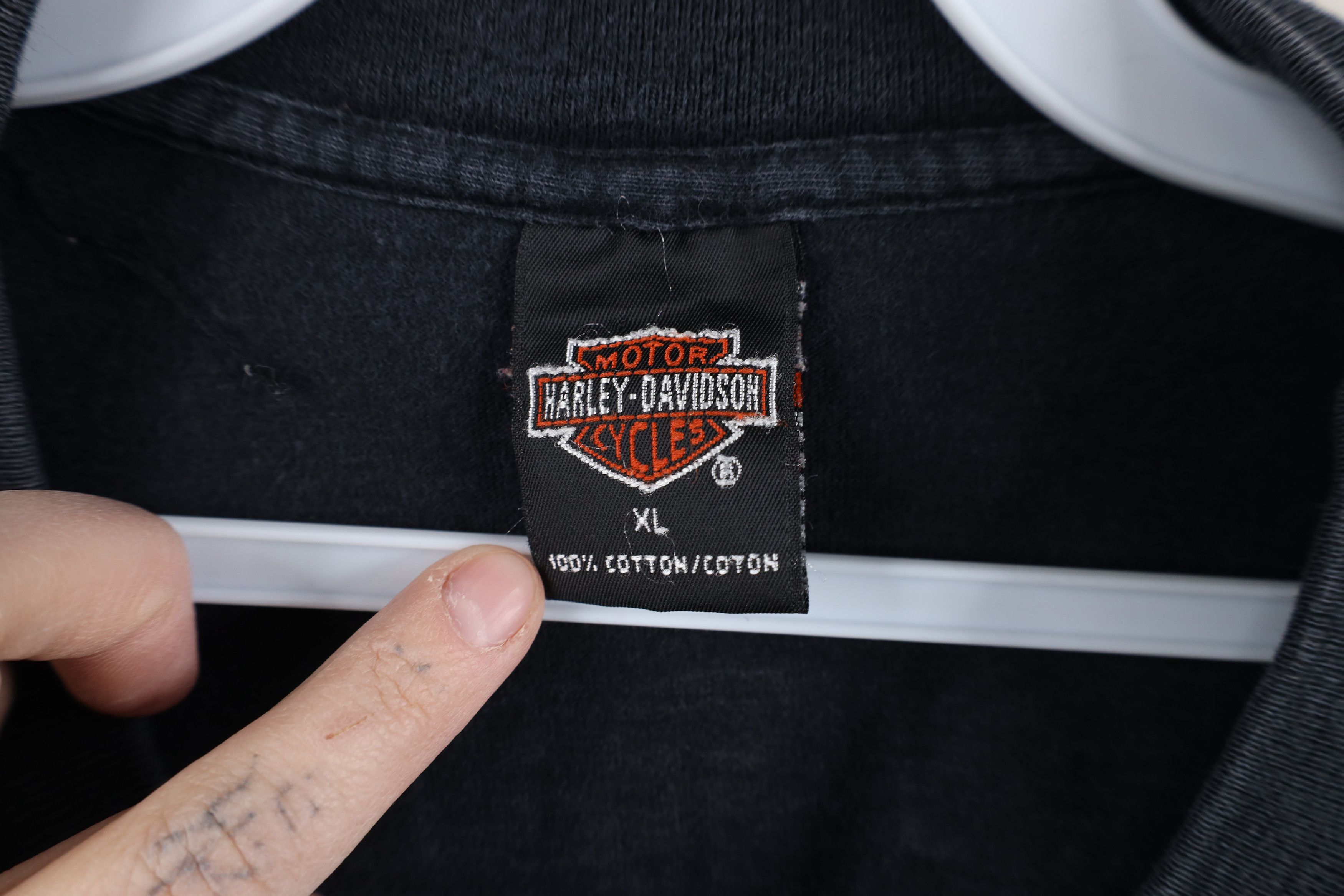 Harley Davidson × Vintage Vintage 90s Harley Davidson Logo New York City T-Shirt USA Size US XL / EU 56 / 4 - 4 Thumbnail