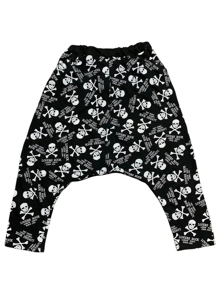 20471120 2000s SuperLovers - skull print longrise harem pants Size US 31 - 1 Thumbnail