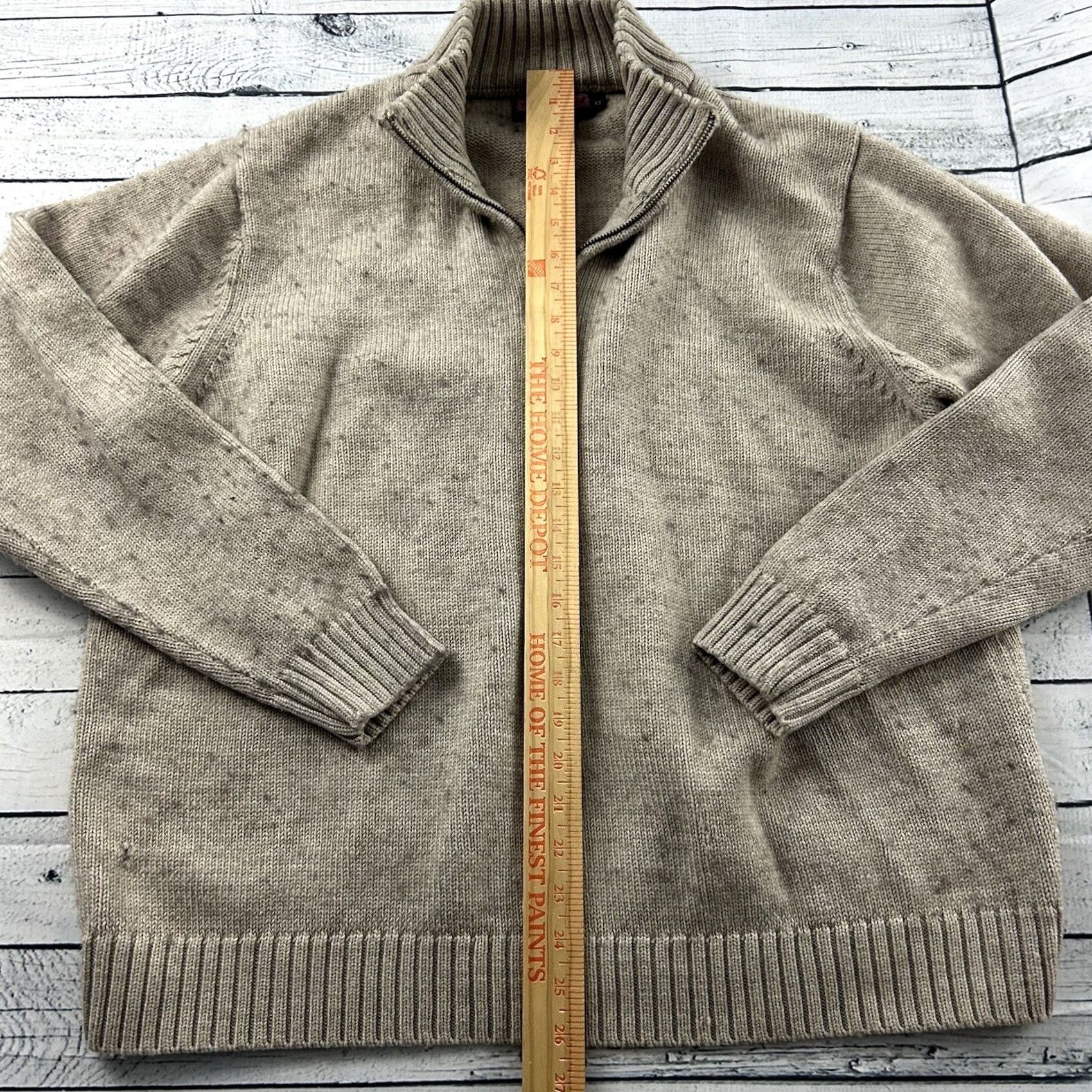 Vineyard Vines Vineyard Vines Sweater Pullover 1/4 Zip 100% Wool Men's XXL Khaki Beige Shirt Mens Brawn? Size US XXL / EU 58 / 5 - 3 Thumbnail