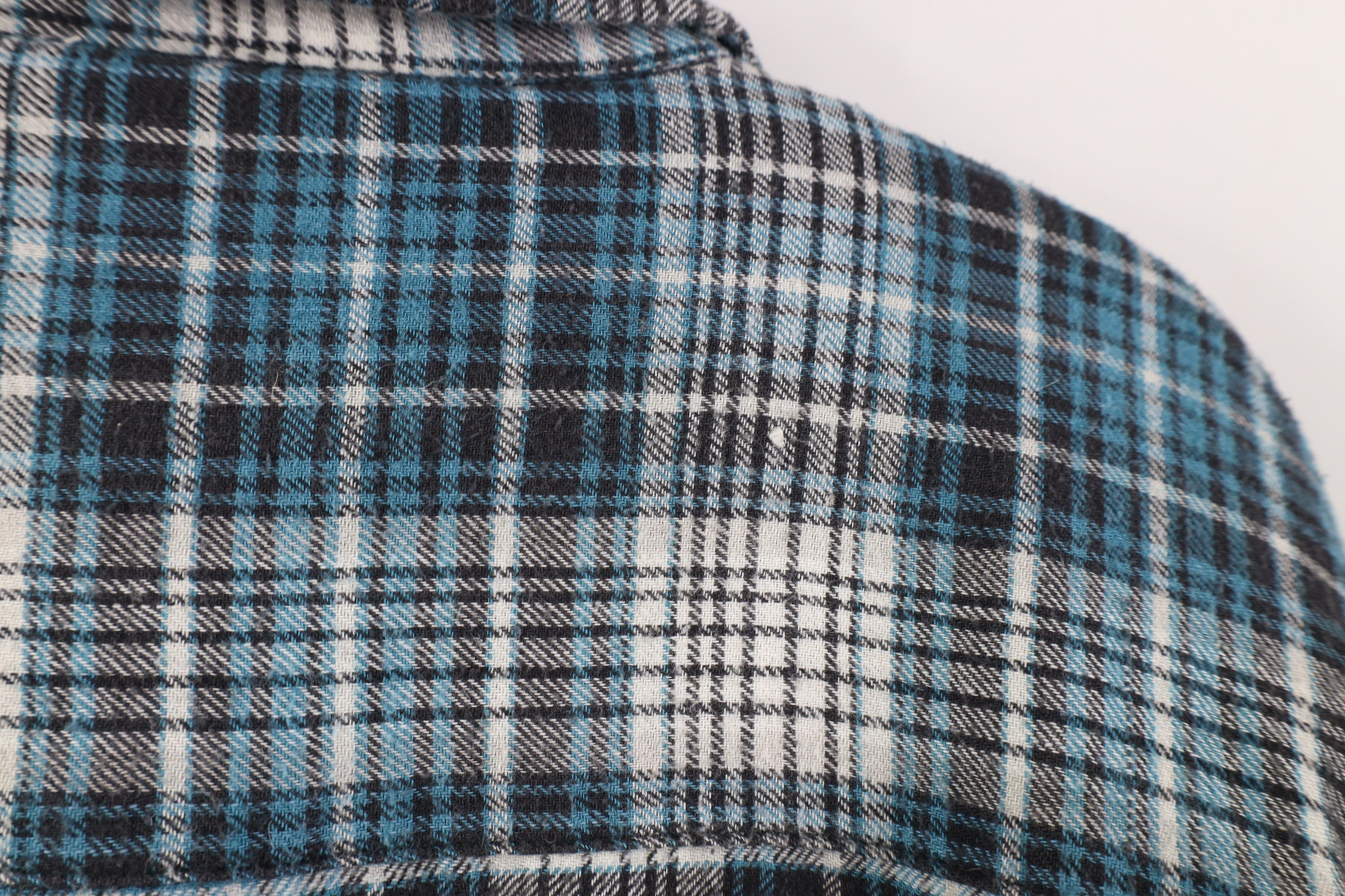 Vintage Vintage 90s Streetwear Flannel Button Shirt Jacket Plaid Size US XXL / EU 58 / 5 - 12 Thumbnail