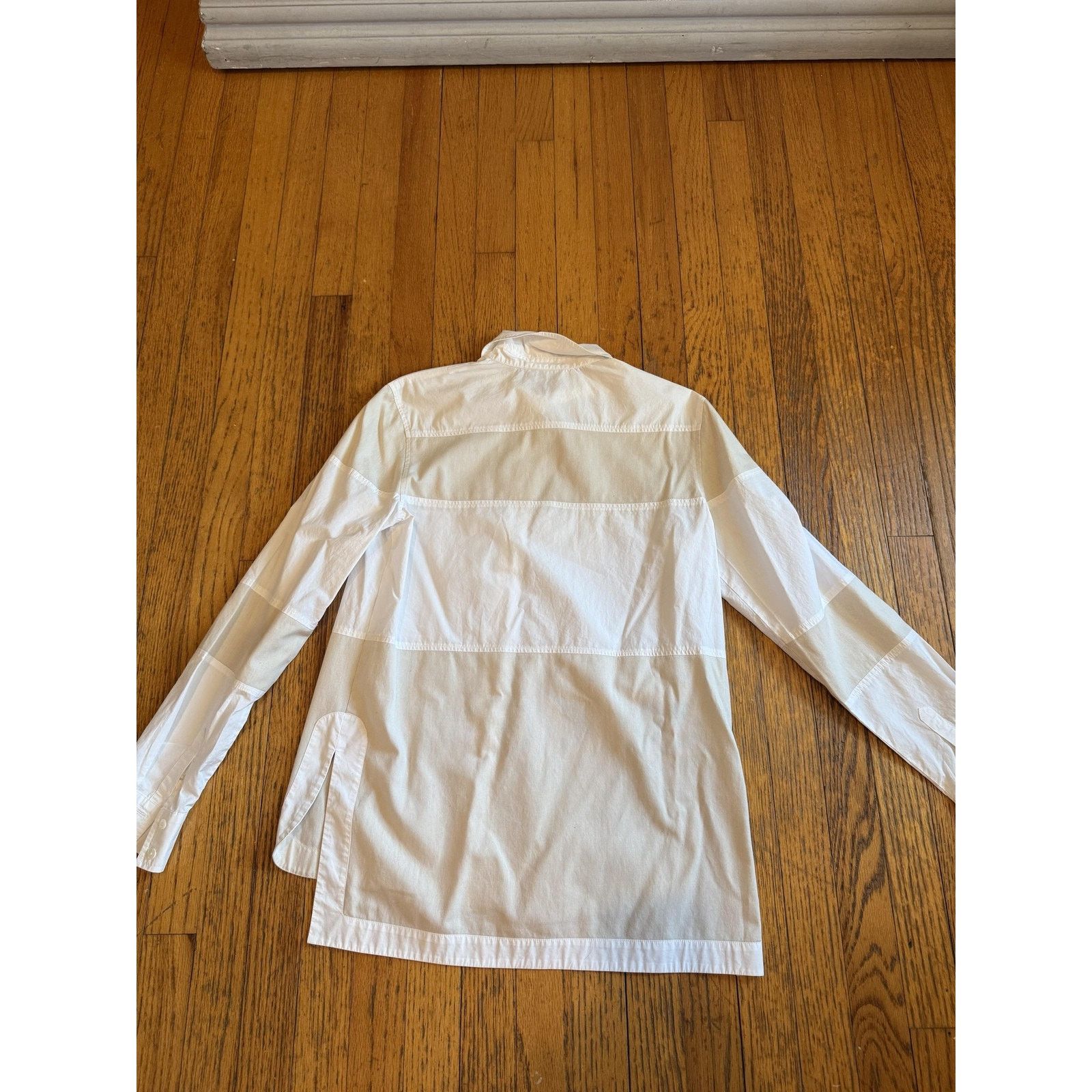 Derek Lam 10 Crosby Derek Lam 10 Crosby Shirt White Button Down Panel Poplin Size S / US 4 / IT 40 - 7 Thumbnail