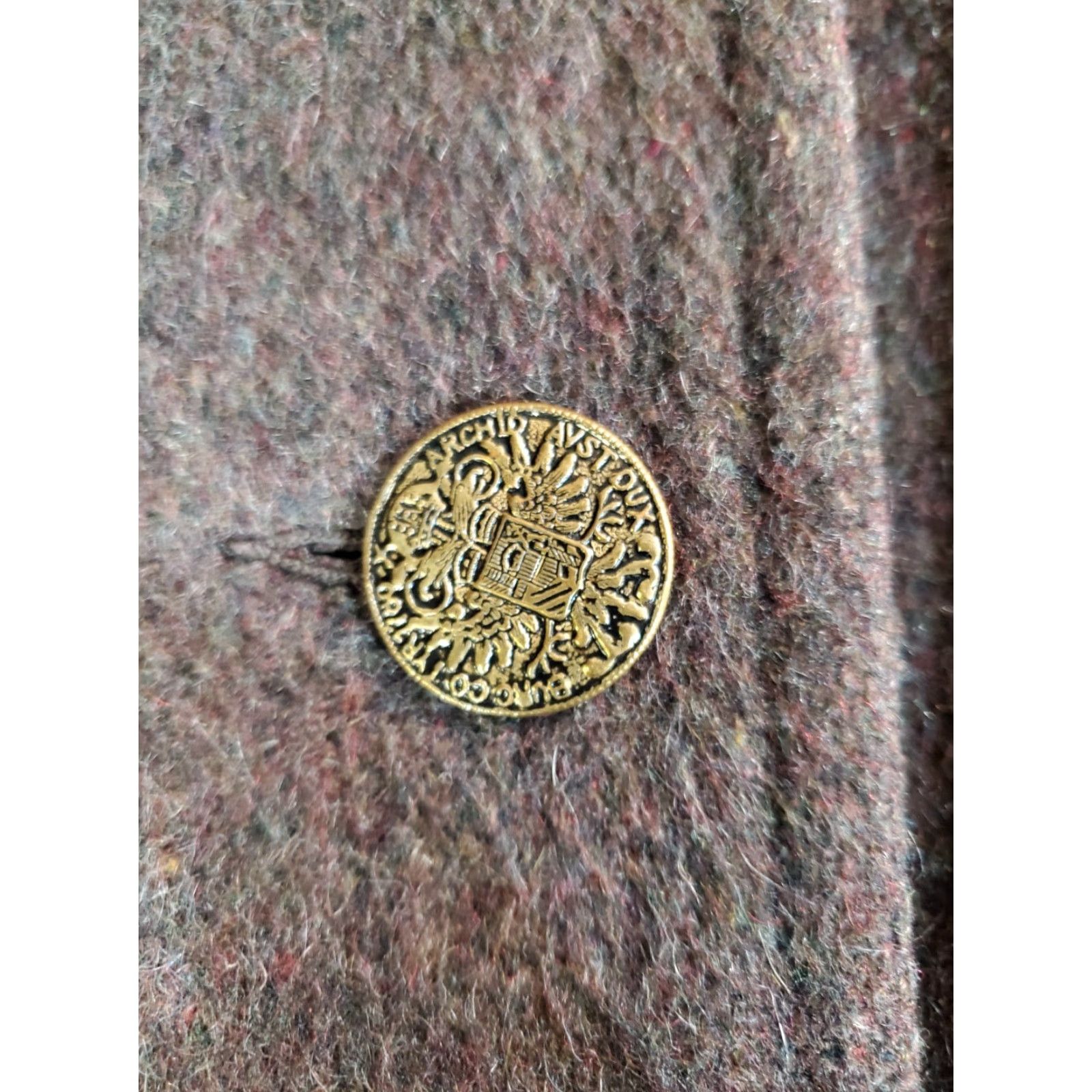 Vintage VINTAGE Davis of Boston- Bohemian Style Wool Coat by Jonathan Logan Mid Length Sz Lg Womens Bohemian Wool Coat 1980s Brown Size M / US 6-8 / IT 42-44 - 3 Thumbnail