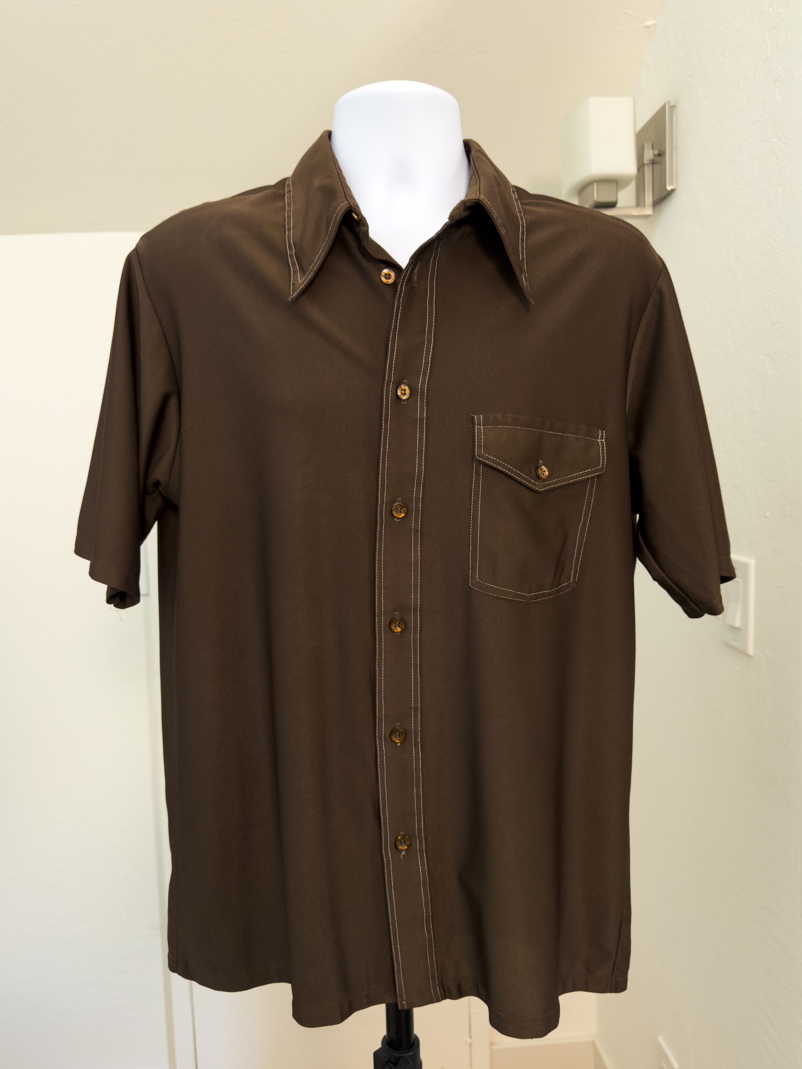 JCPenney Vintage JCPenney Button Up Shirt Contrast Stitching Size US L / EU 52-54 / 3 - 1 Thumbnail