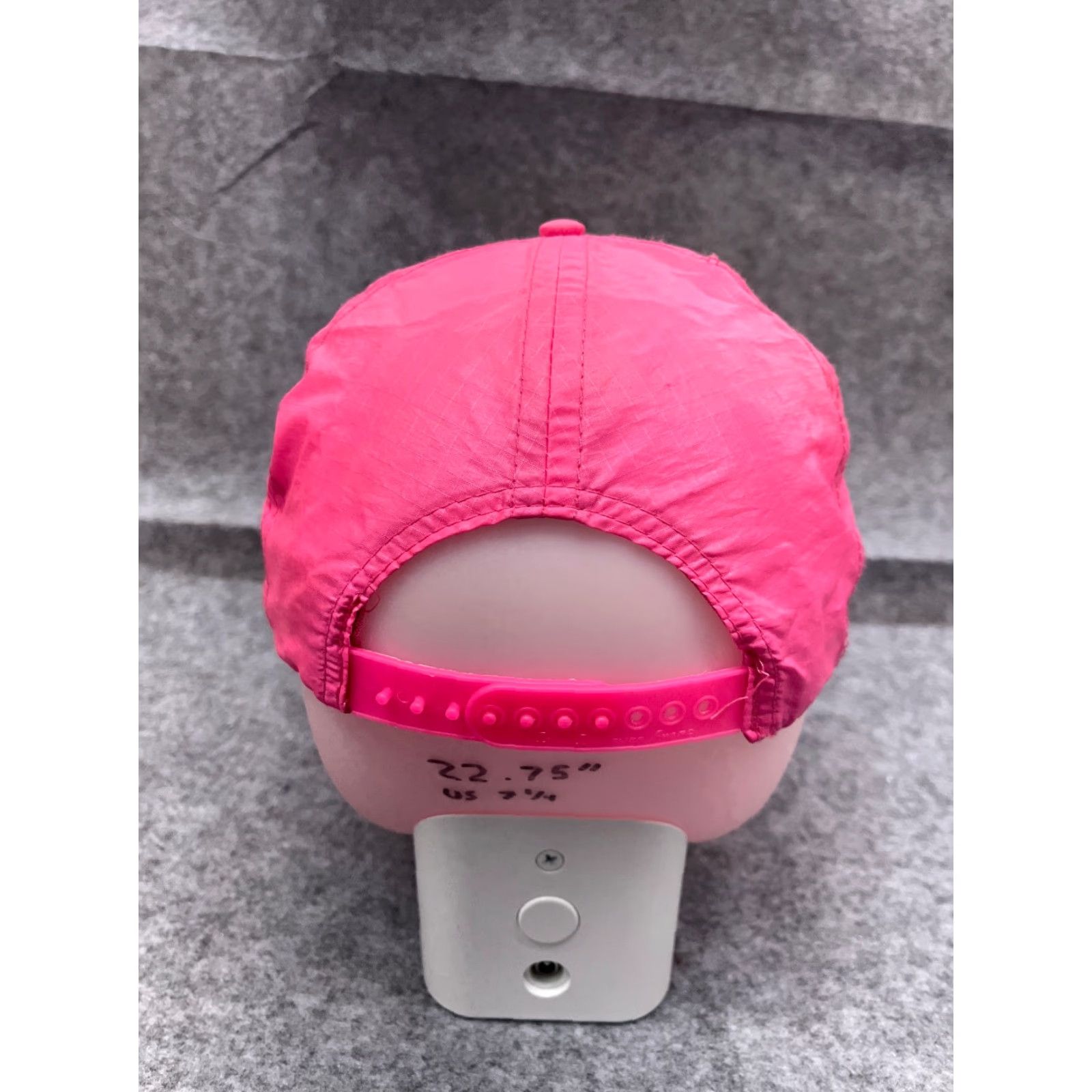 Vintage Designer Award Headwear Hat Snap Back Adult One Size Pink High Visibility Nylon Hiking Running Size ONE SIZE - 6 Thumbnail