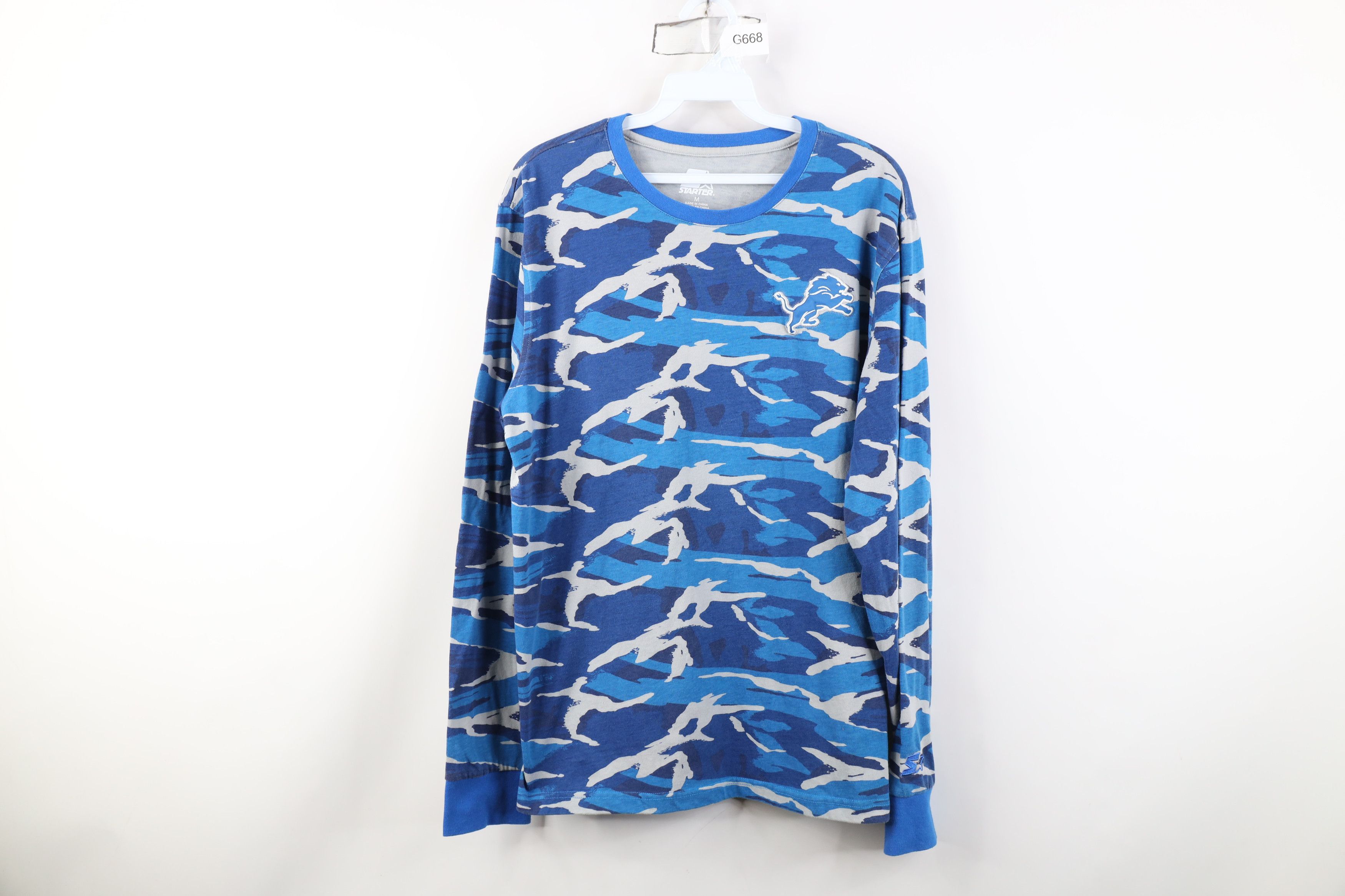 Starter Y2K Starter Detroit Lions Football Long Sleeve T-Shirt Size US M / EU 48-50 / 2 - 1 Thumbnail